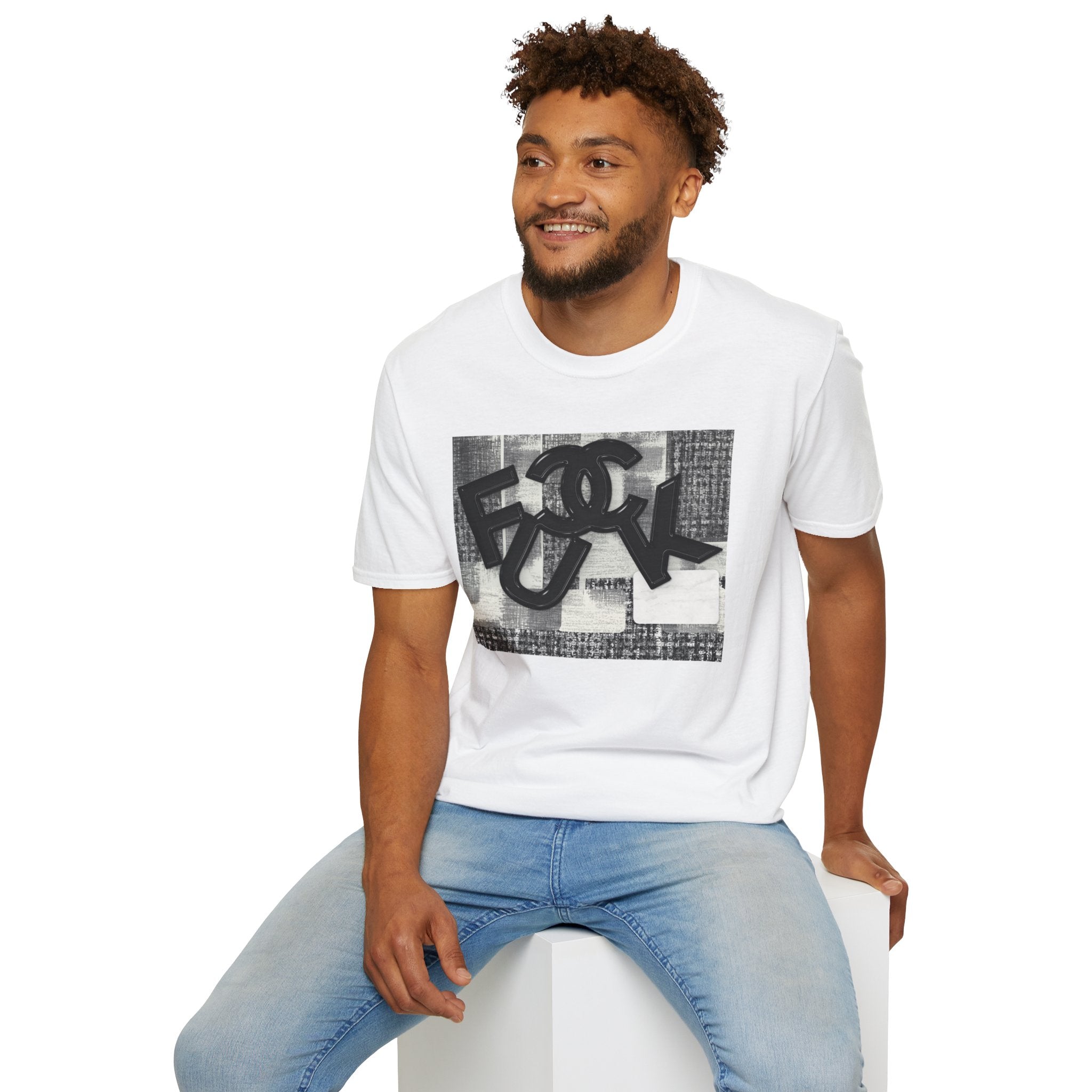 Fake Designer™: Tweed Patchwork Fuck│ Softsyle T-shirt