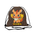 Fake Designer™ X Gaymer™: Friendly Mocha Thiccachu  │ Outdoor Drawstring Bag