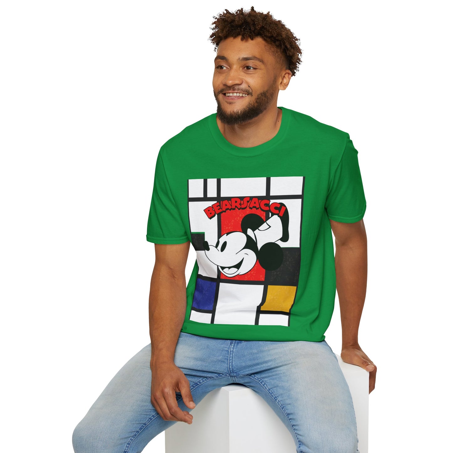 HyperPop™: Mondrian Steamboat Willie│ Softsyle T-shirt