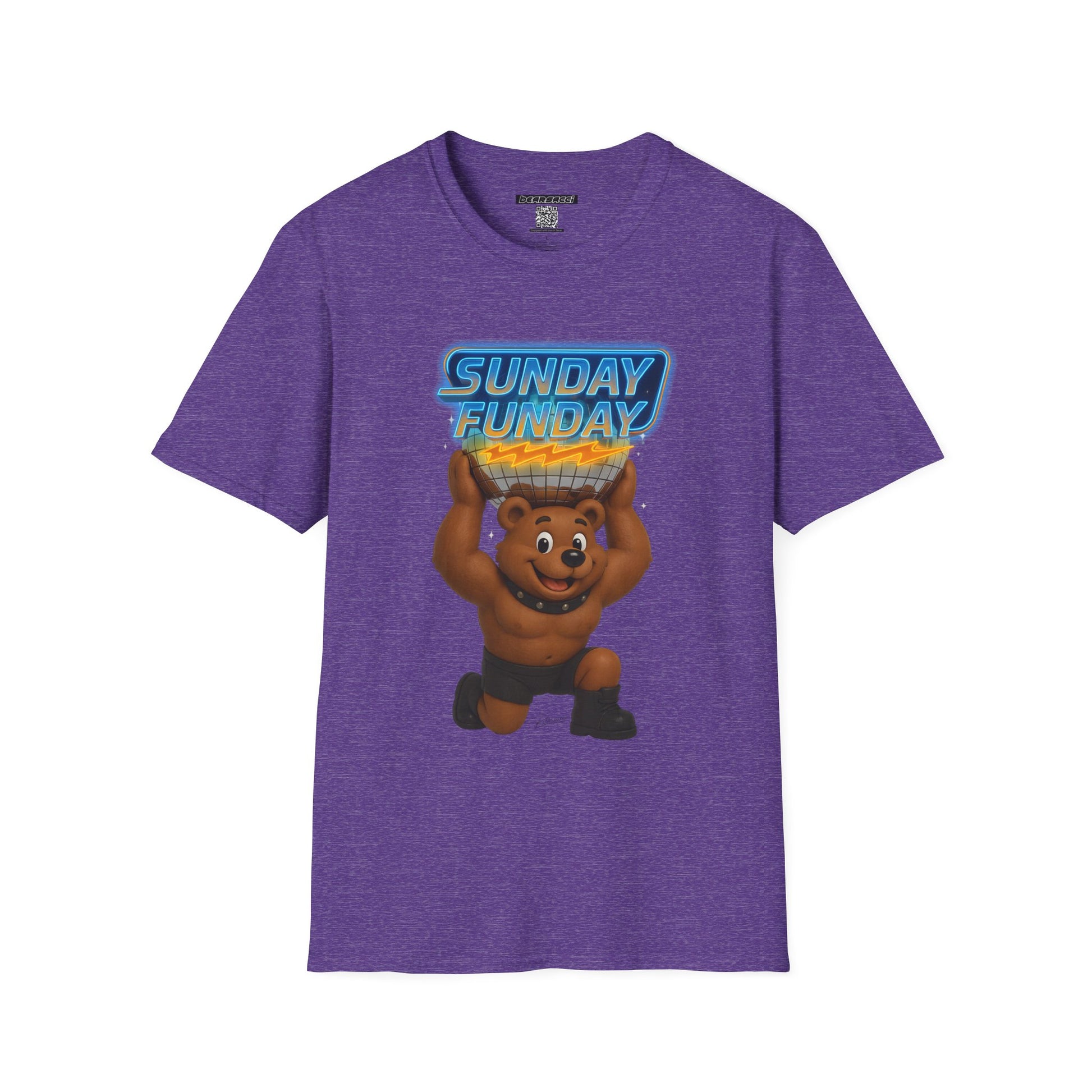 Bearsacci™: Sunday Funday Atlas Disco Bear Remix│ Softsyle T-shirt