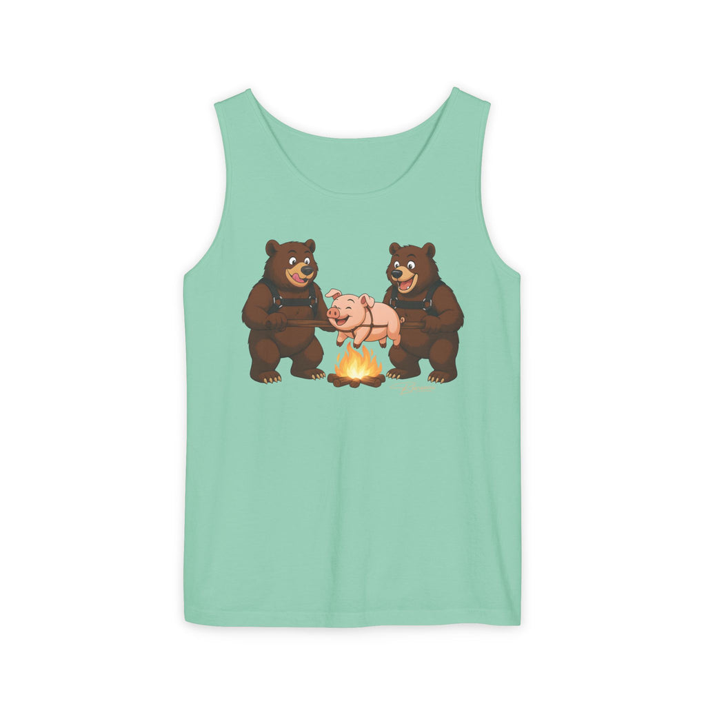 Bearmart®: Spit Roast Pig │Garment-Dyed Tank Top