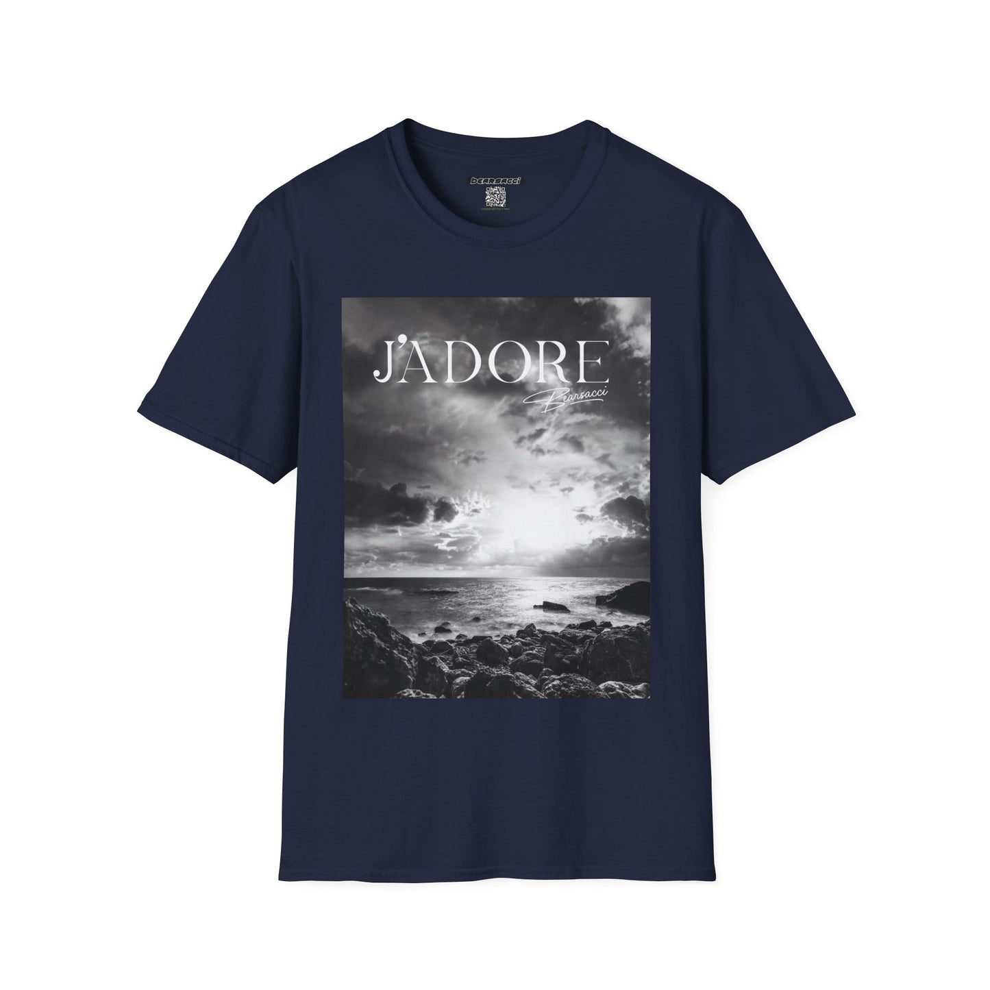 Fake Designer™: J'adore Bearsacci Solitude Is Dangerously Addictive (Black and White Beach)│ Softsyle T-shirt