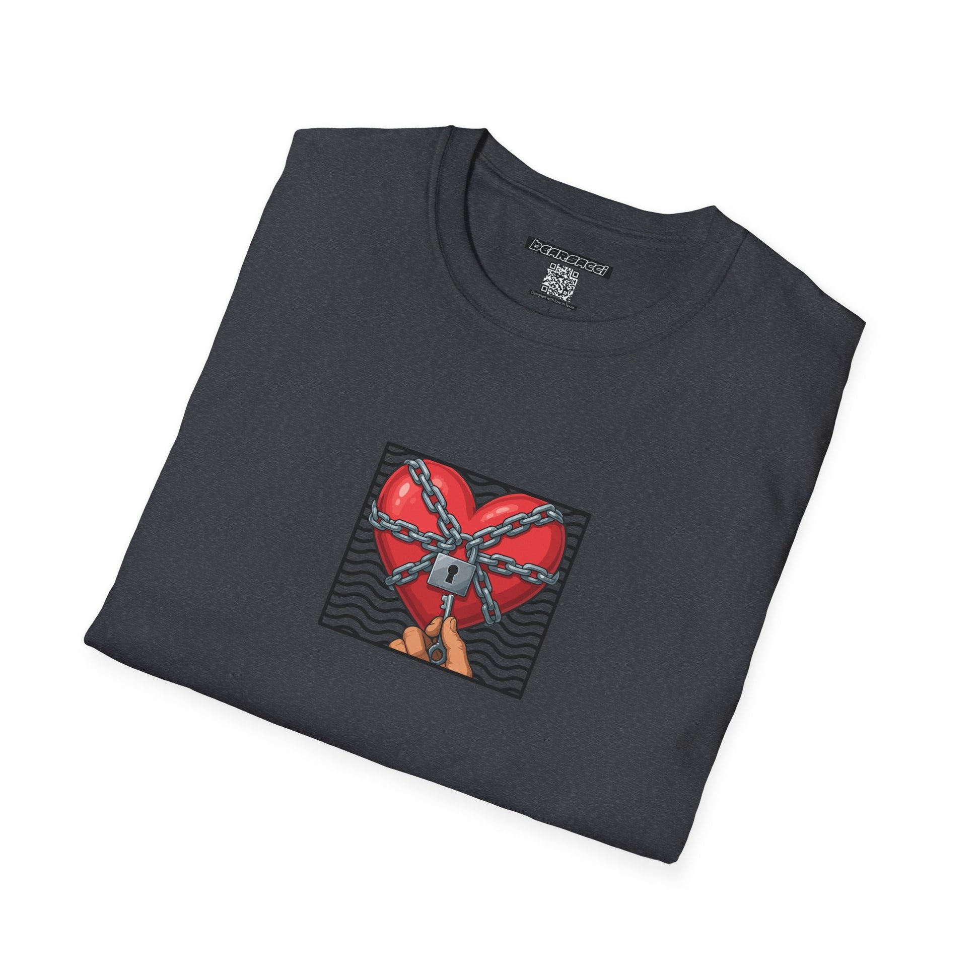 SlutPride® X Dominion®: Locked Heart │ Softsyle T-shirt