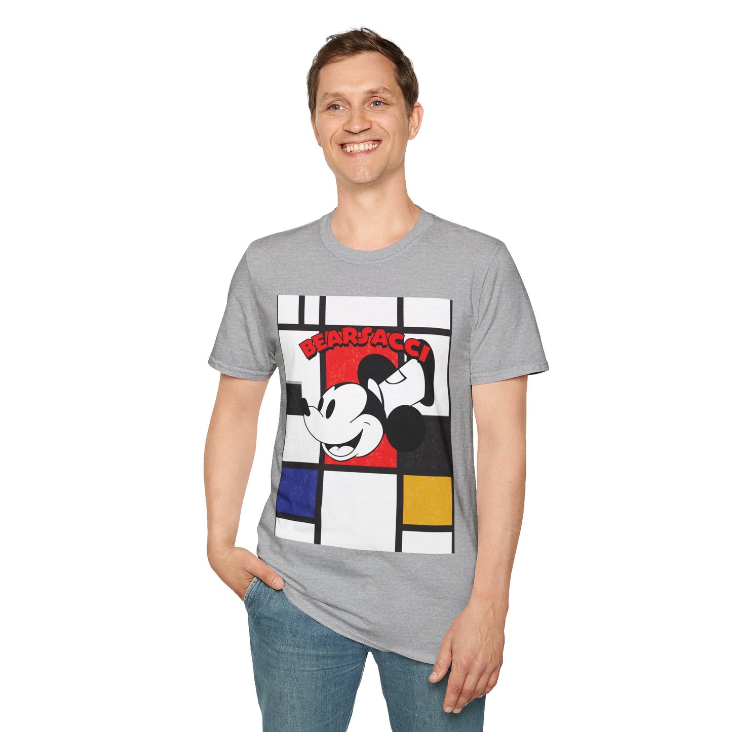 HyperPop™: Mondrian Steamboat Willie│ Softsyle T-shirt