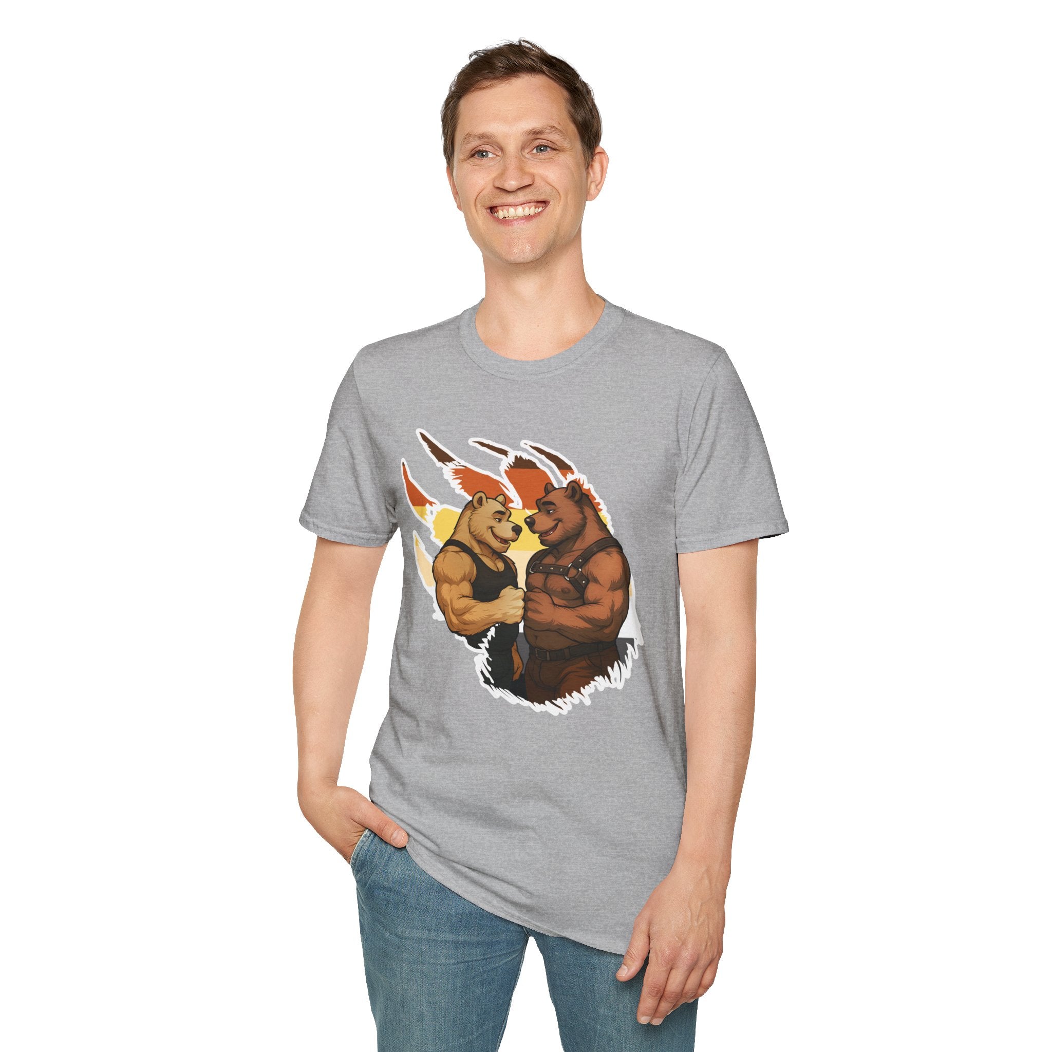 Bearsacci™: Fist Bumping Bears │ Softsyle T-shirt