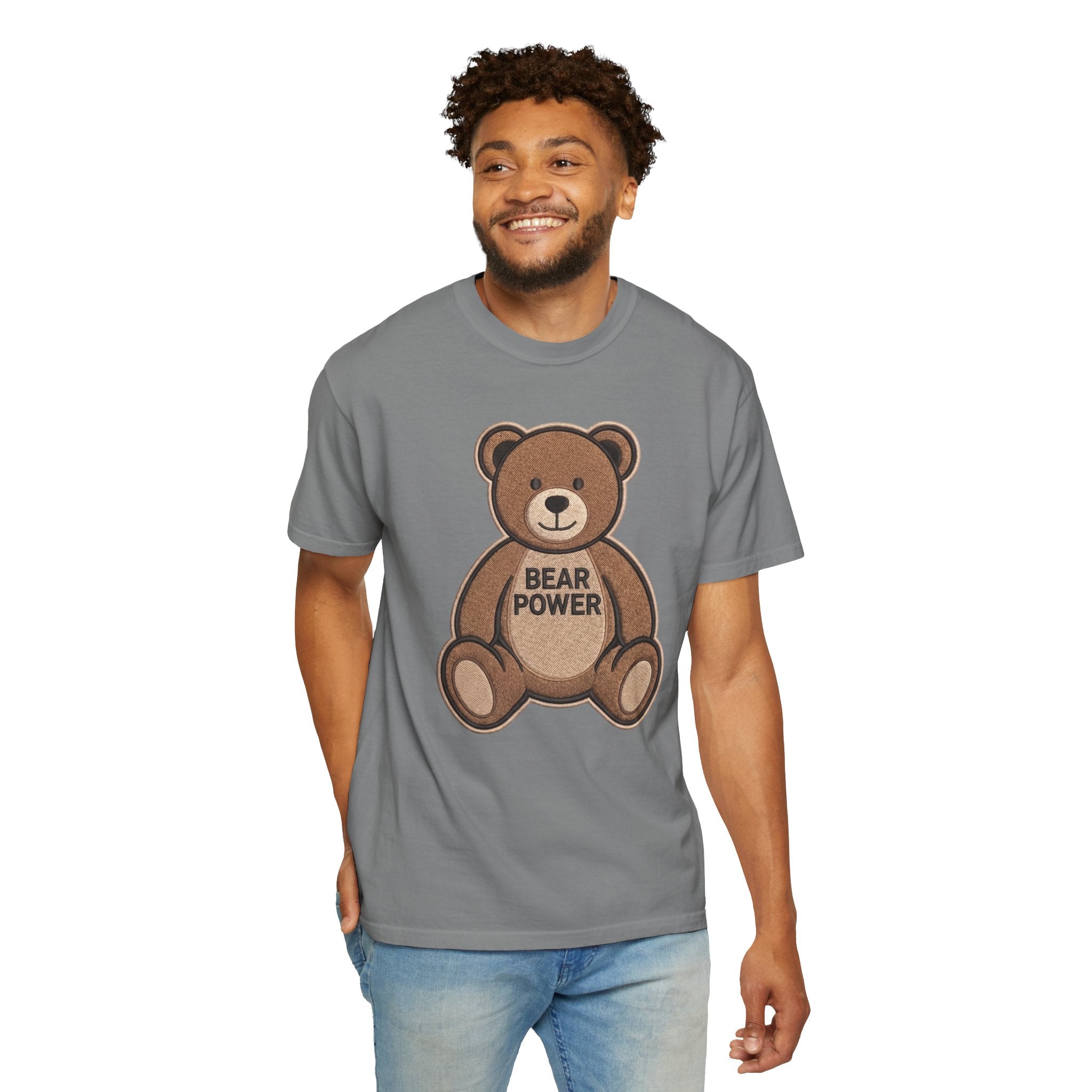 Bearmart®: Bear Power Teddybear │Comfort Colors® T-shirt
