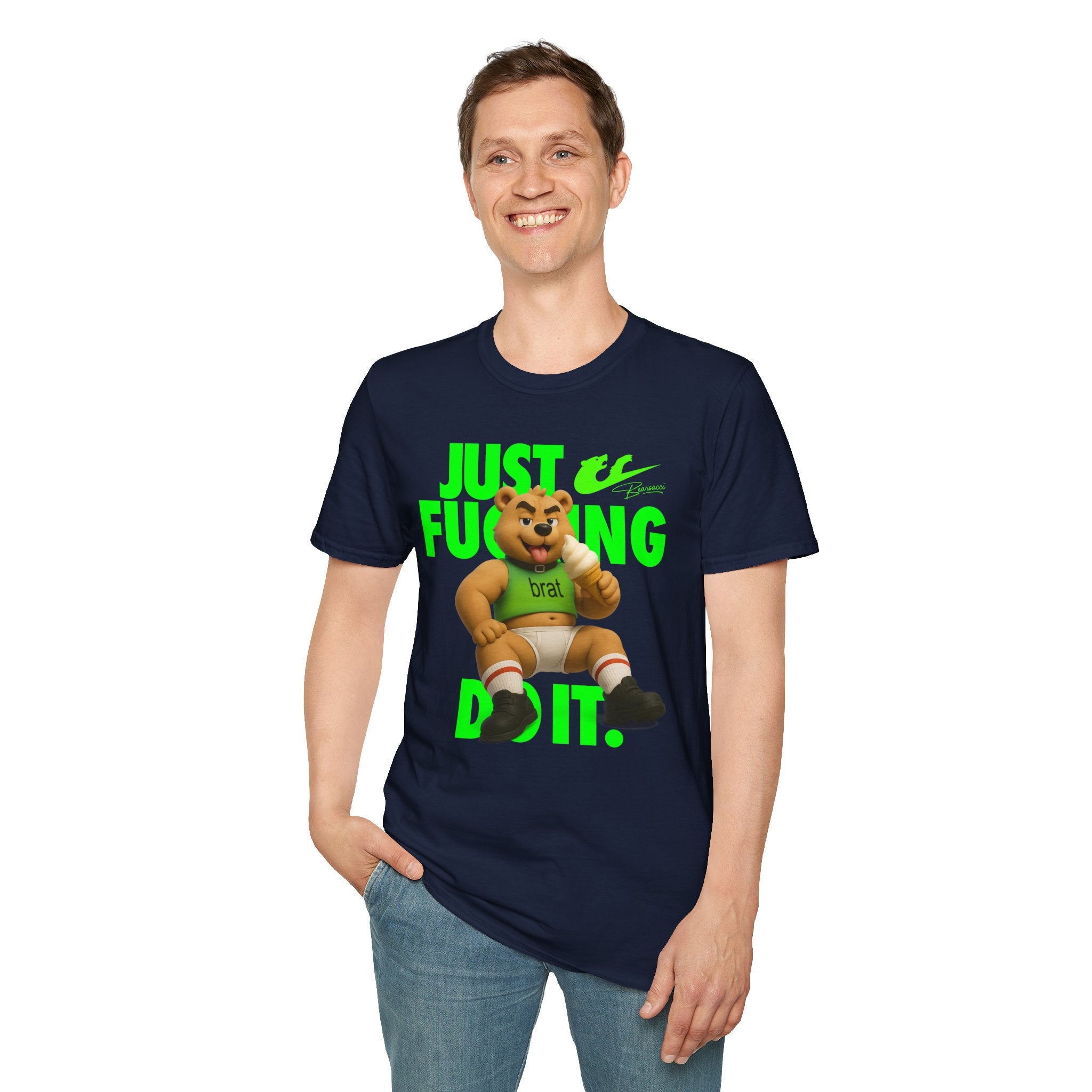 Bearsacci™ X Dominion: Just Fucking Do It Brat Teddy Bear│ Softsyle T-shirt