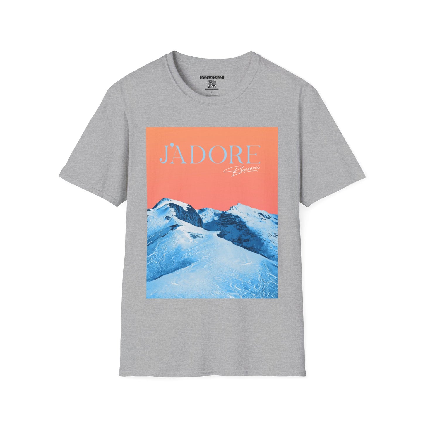 Fake Designer™: J'adore Bearsacci Solitude Is Dangerously Addictive (Vibrant Snowy Mountains At Sunset)│ Softsyle T-shirt