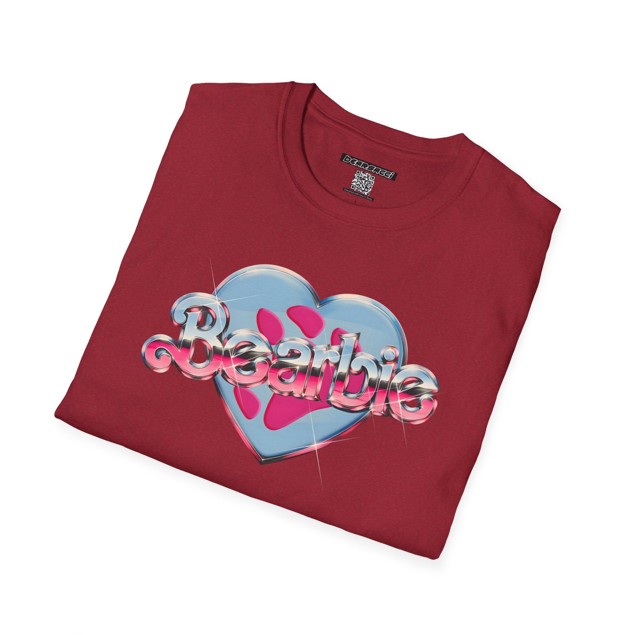Bearbie®: Heart Bear Claw Logo │Softsyle T-shirt