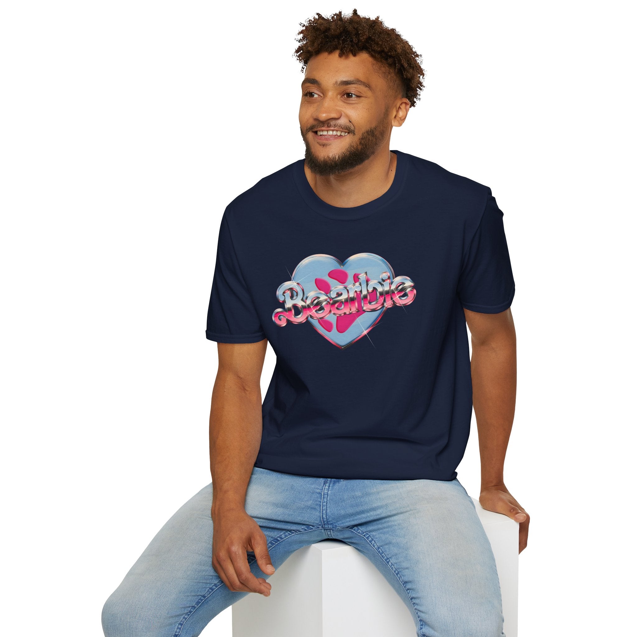 Bearbie®: Heart Bear Claw Logo │Softsyle T-shirt