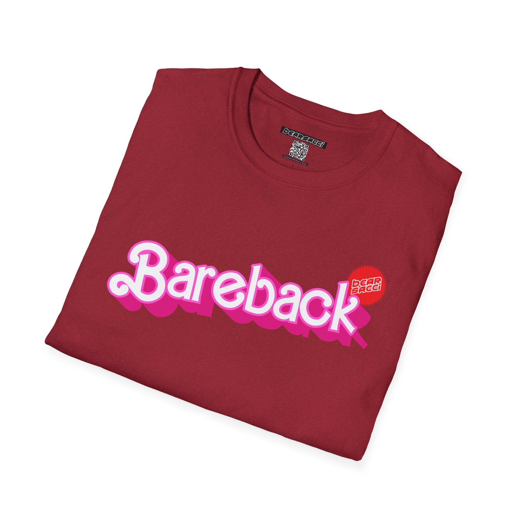 Bearbie® X Slutpride®: Bareback Logo │Softsyle T-shirt