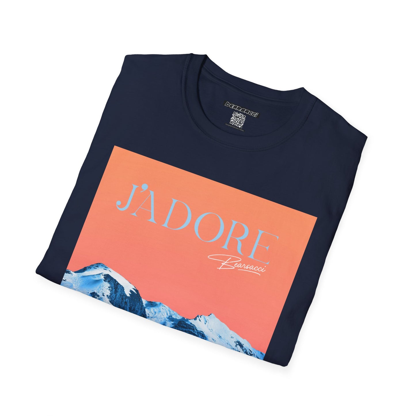 Fake Designer™: J'adore Bearsacci Solitude Is Dangerously Addictive (Vibrant Snowy Mountains At Sunset)│ Softsyle T-shirt