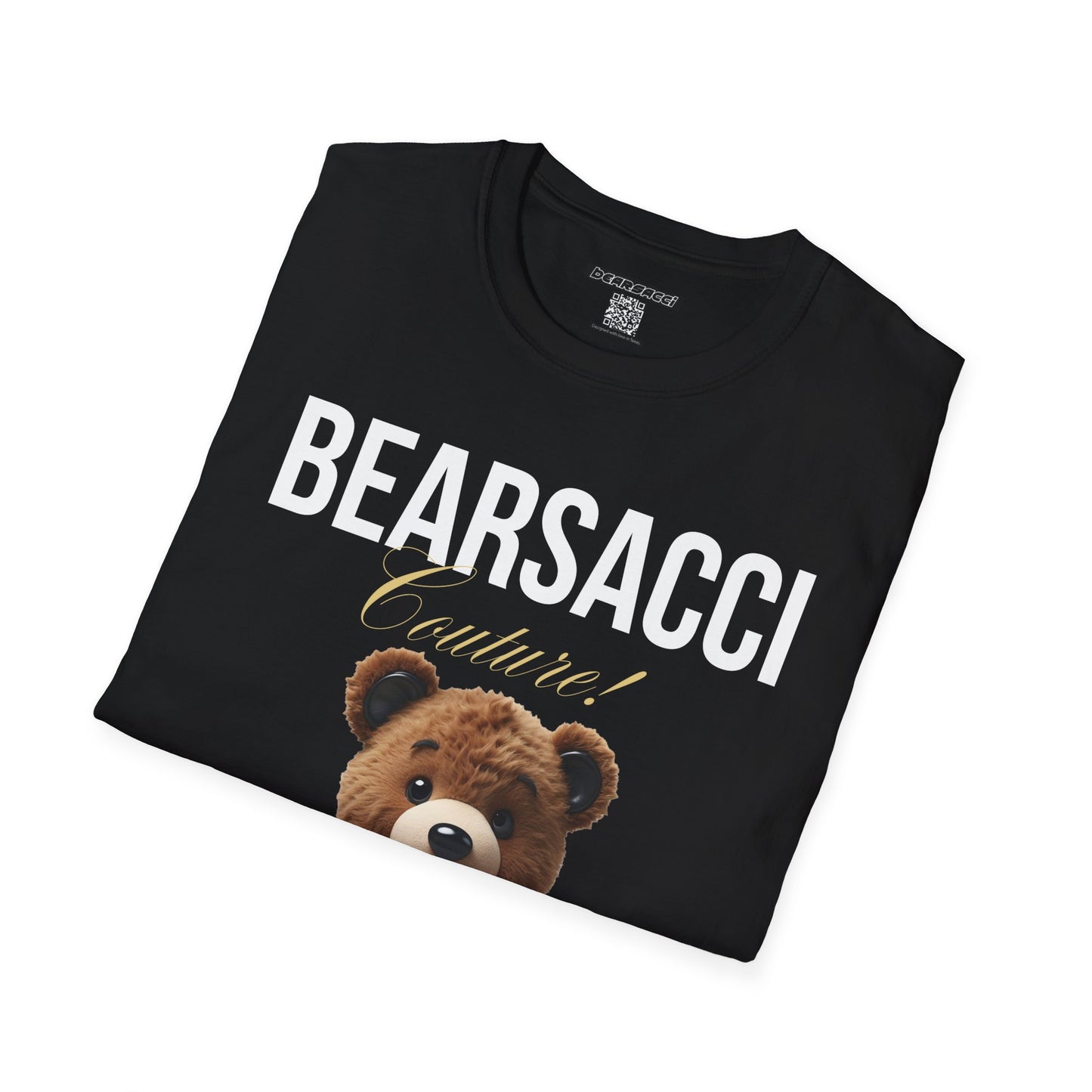 Fake Designer™: Leather Teddy Bear│ Softsyle T-shirt