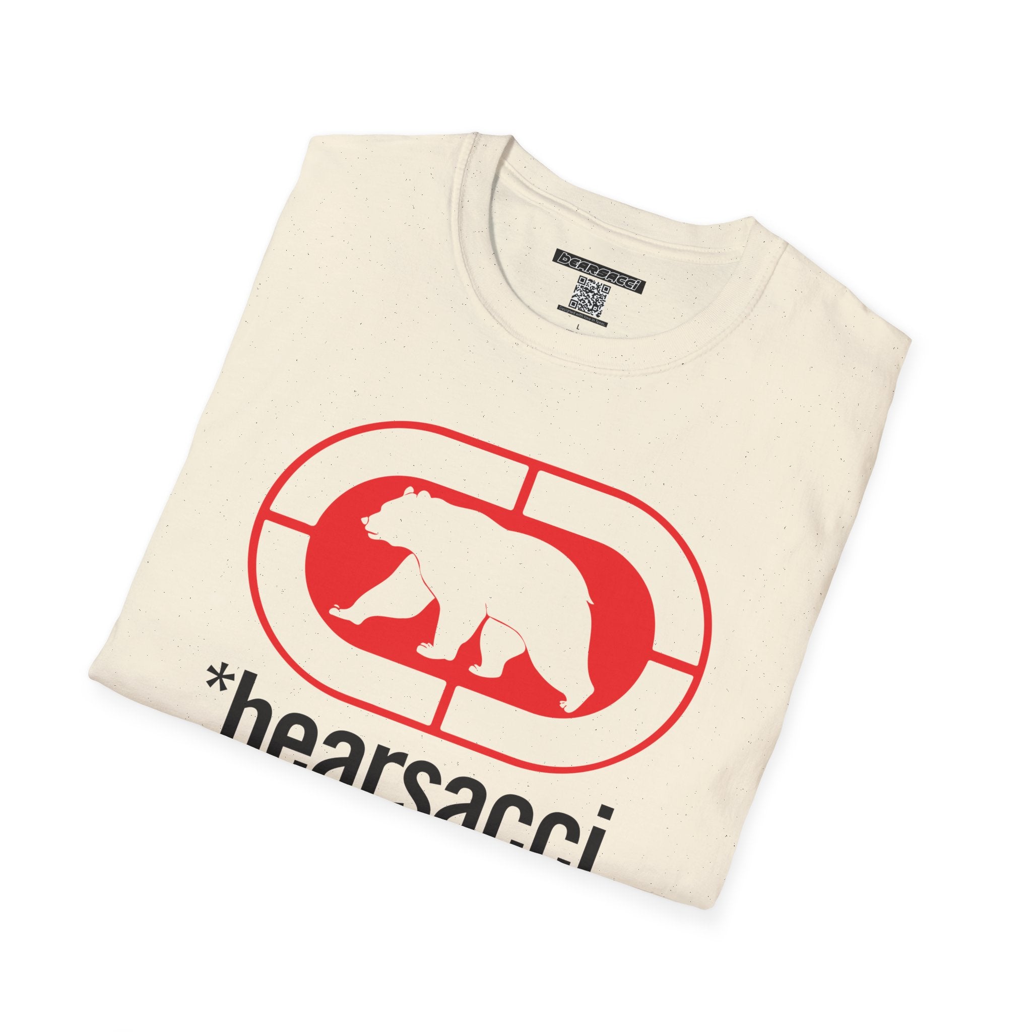 Bearmart® X FakeDesigner®: Bearsacci® Street Logo Tee │Softsyle T-shirt