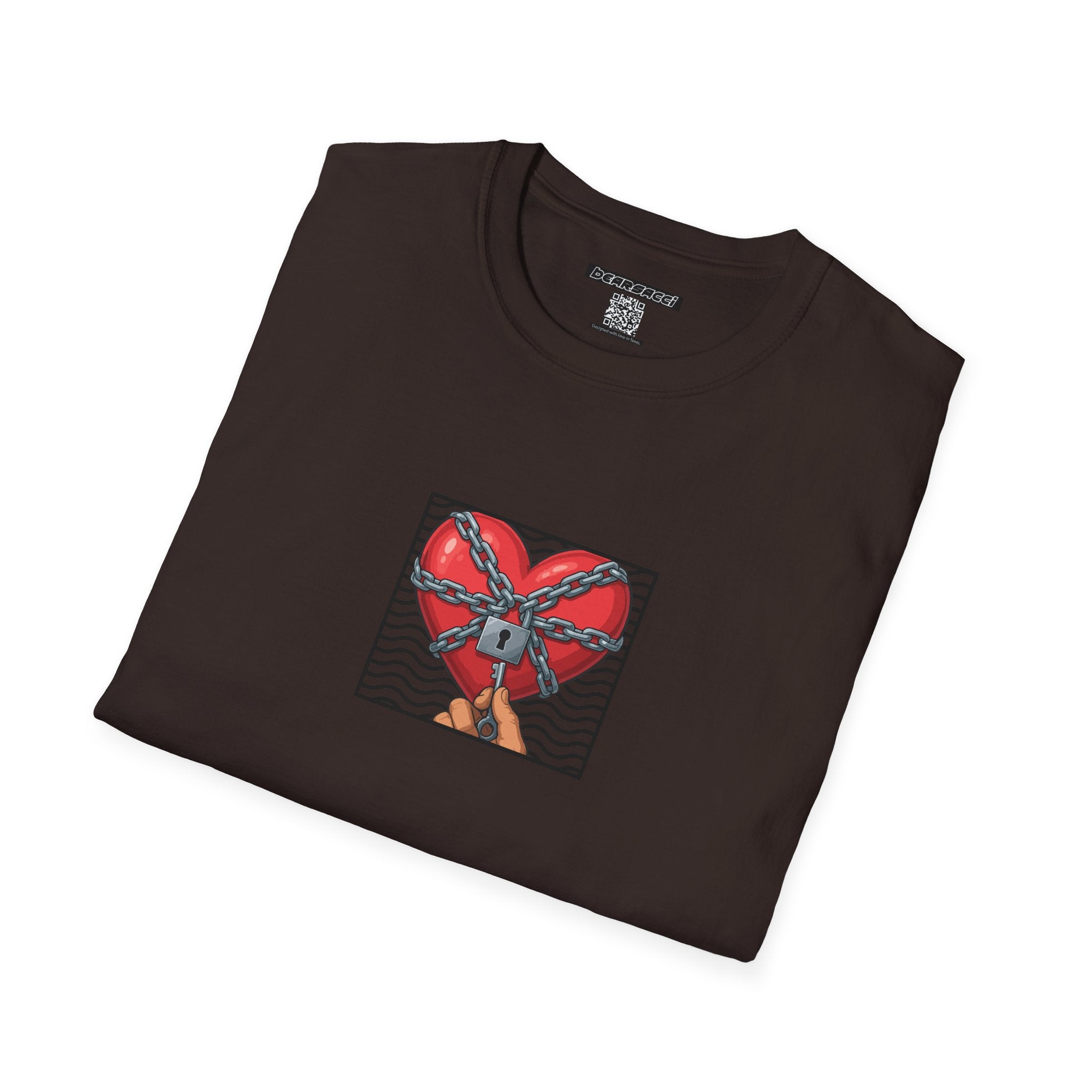SlutPride® X Dominion®: Locked Heart │ Softsyle T-shirt