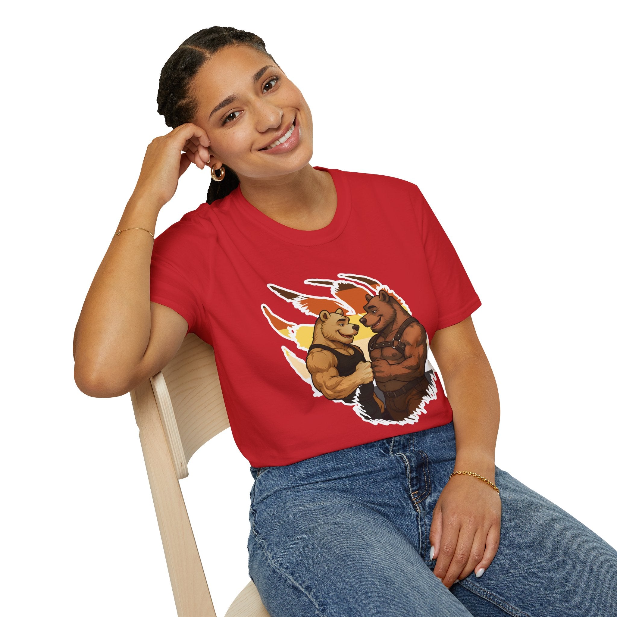 Bearsacci™: Fist Bumping Bears │ Softsyle T-shirt