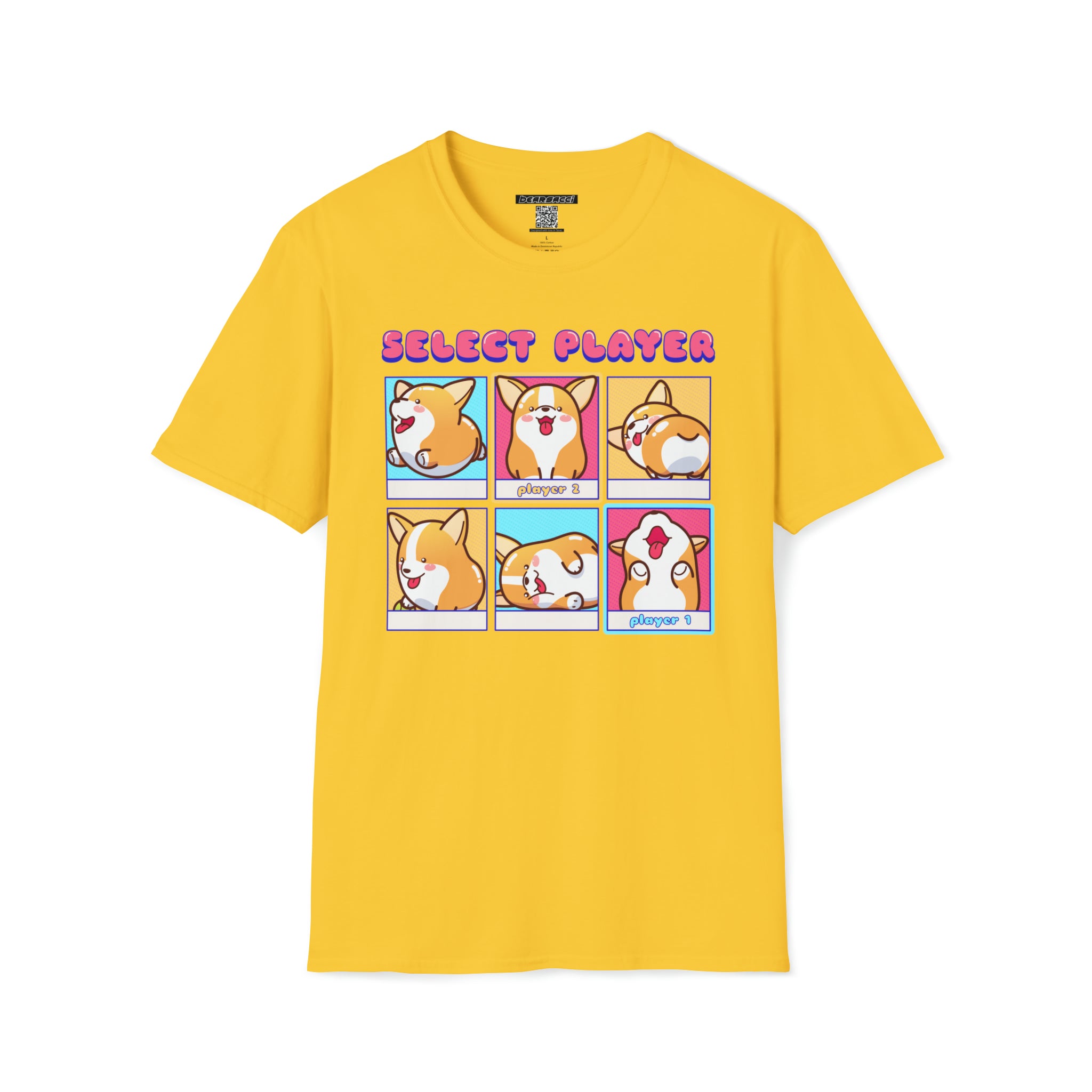 HyperPop™: Corgi Dog Select Player │ Softsyle T-shirt