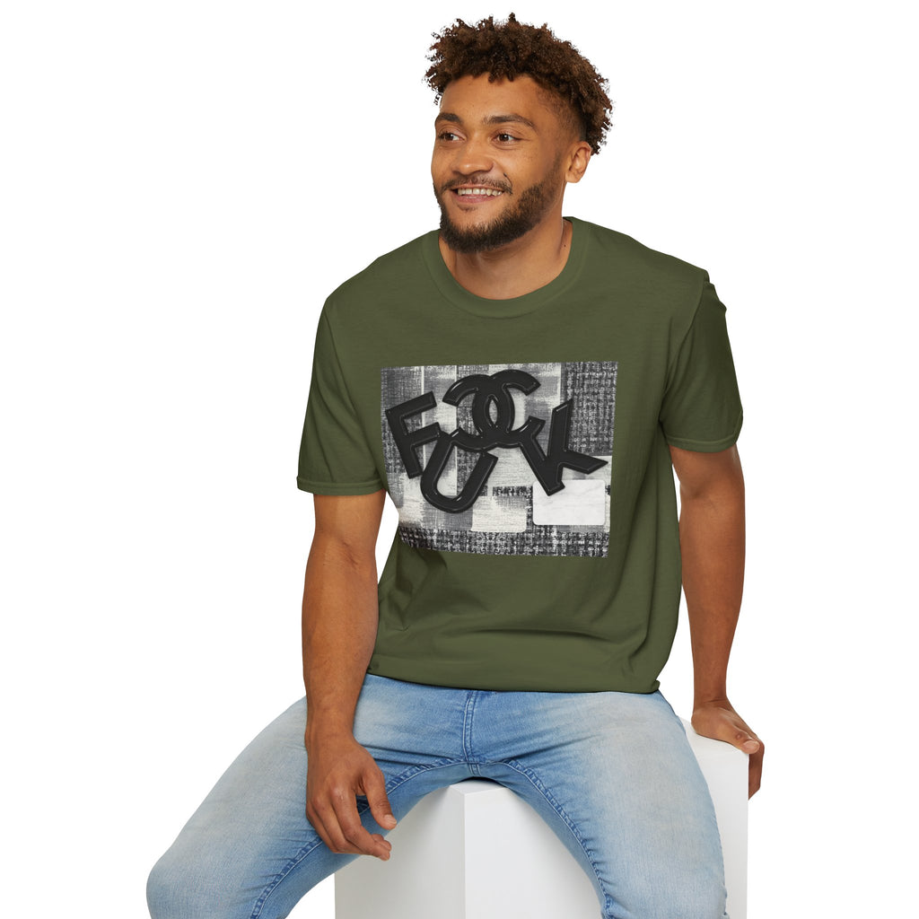 Fake Designer™: Tweed Patchwork Fuck│ Softsyle T-shirt