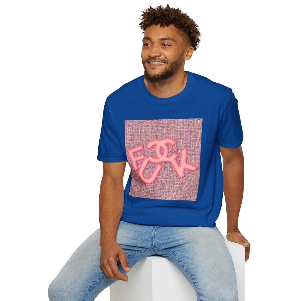 Fake Designer™: Pink Tweed Fuck│ Softsyle T-shirt