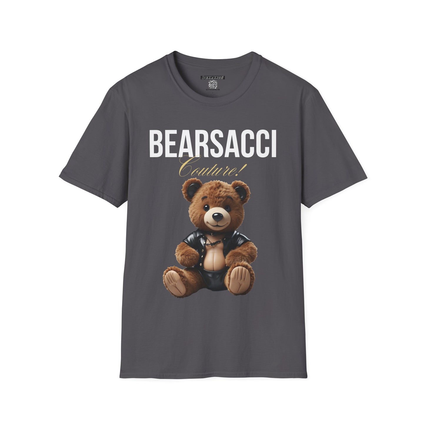 Fake Designer™: Leather Teddy Bear│ Softsyle T-shirt