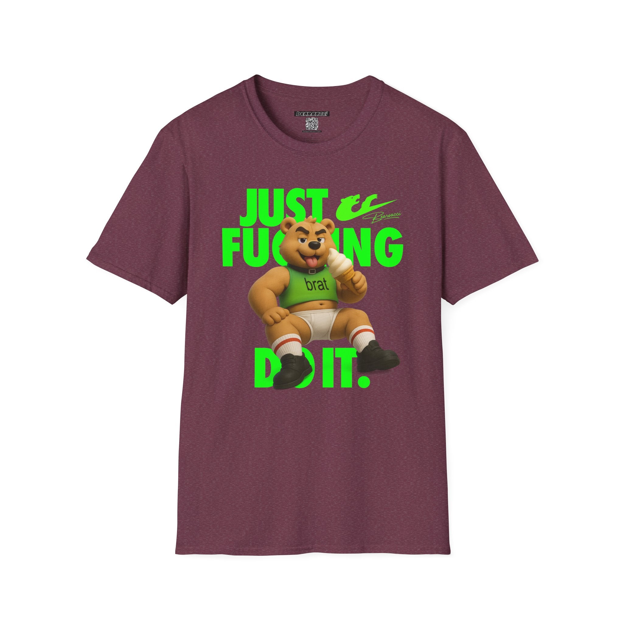 Bearsacci™ X Dominion: Just Fucking Do It Brat Teddy Bear│ Softsyle T-shirt