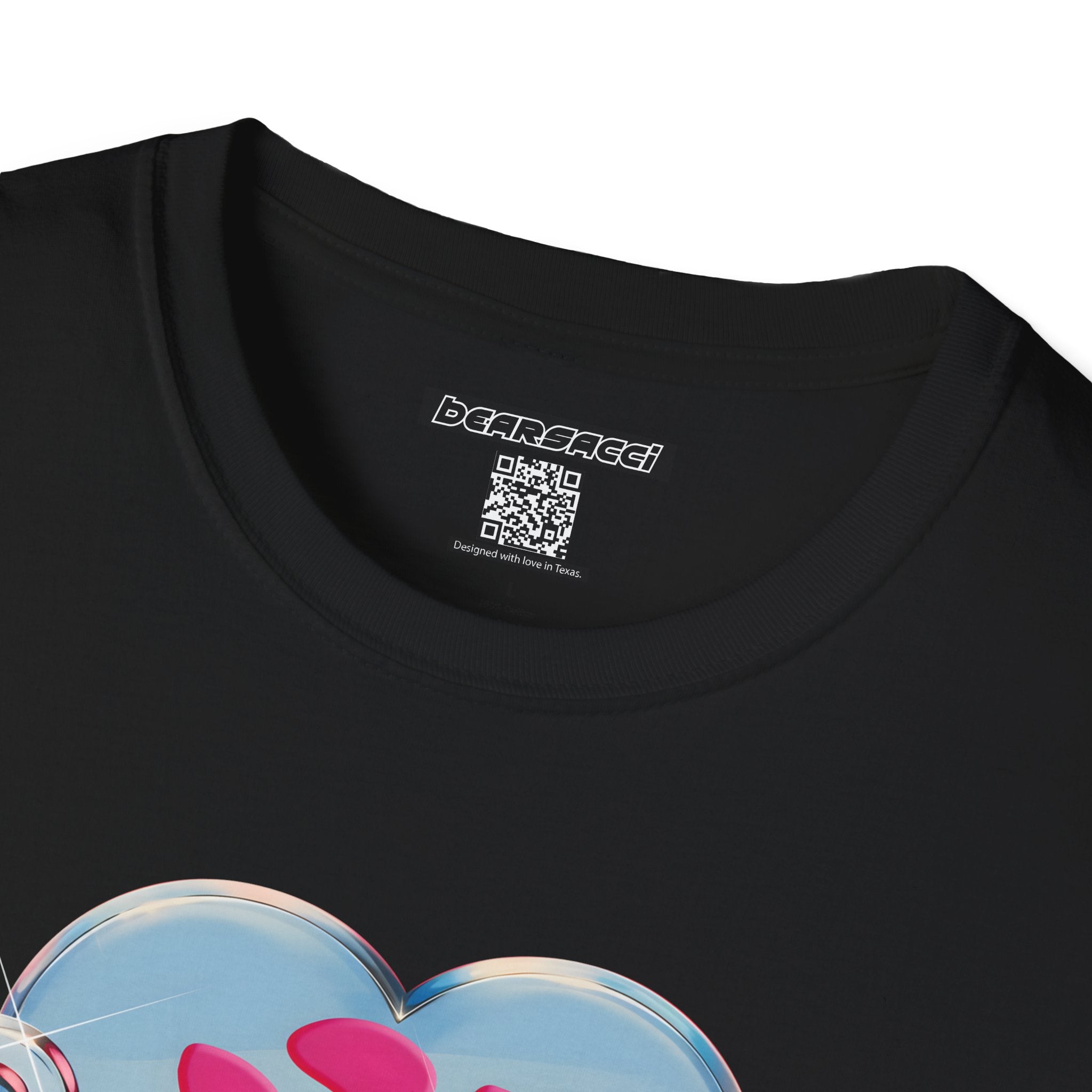 Bearbie®: Heart Bear Claw Logo │Softsyle T-shirt