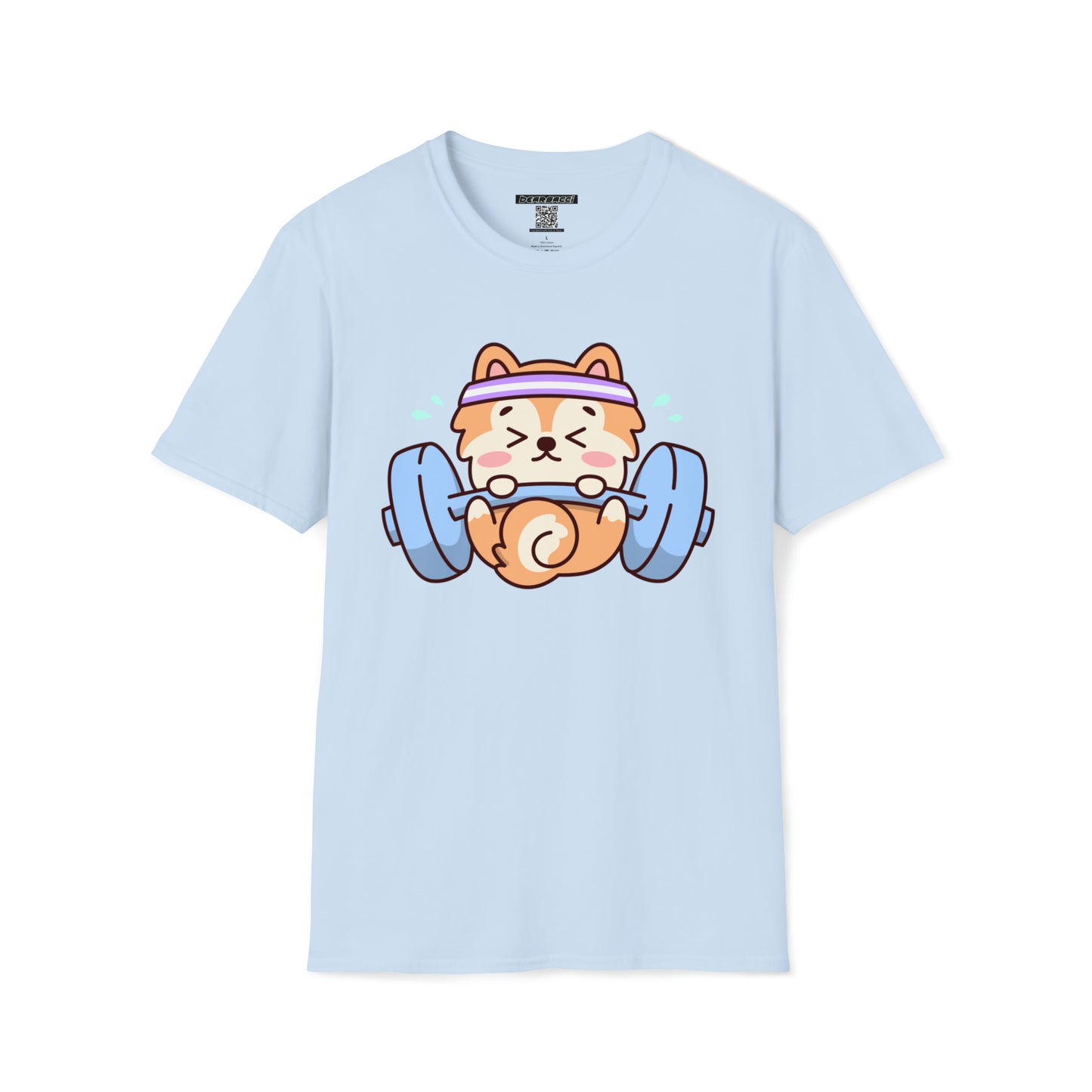 HyperPop™: Corgi Lifting Weights "Trying their best" │ Softsyle T-shirt