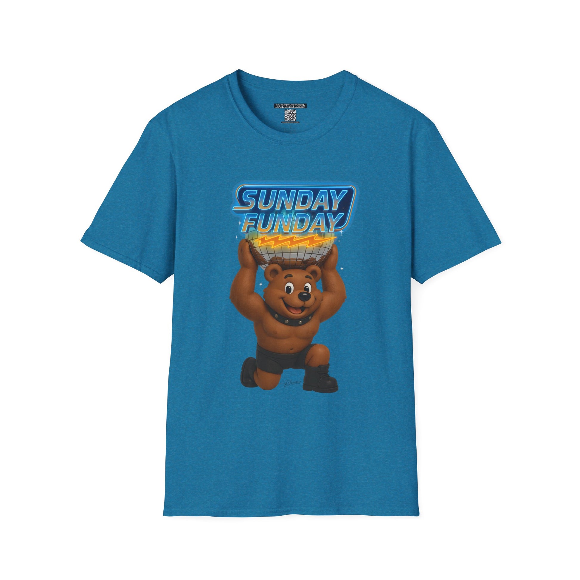 Bearsacci™: Sunday Funday Atlas Disco Bear Remix│ Softsyle T-shirt