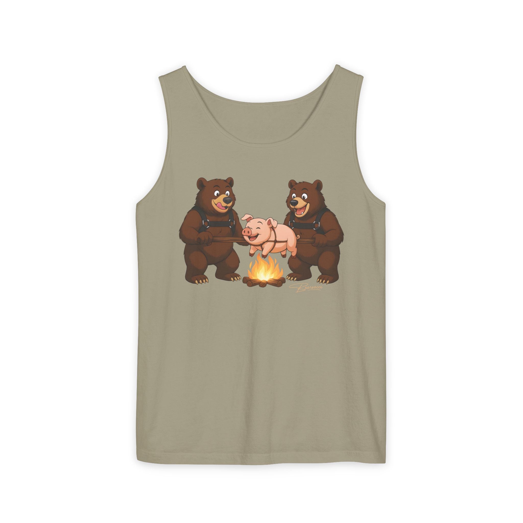 Bearmart®: Spit Roast Pig │Garment-Dyed Tank Top