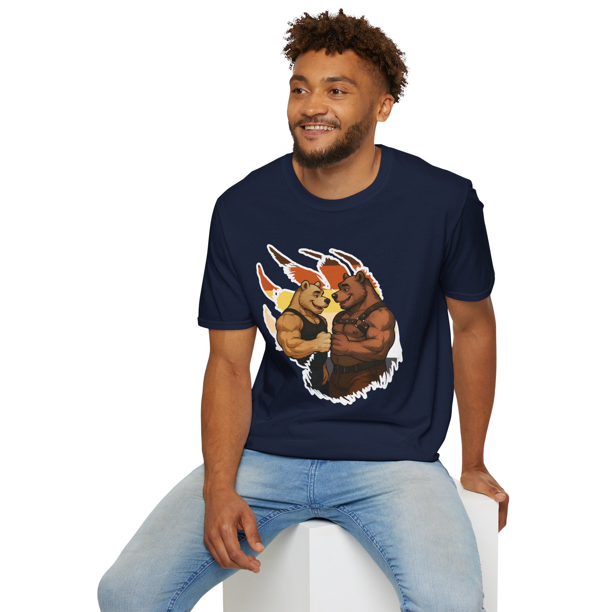 Bearsacci™: Fist Bumping Bears │ Softsyle T-shirt