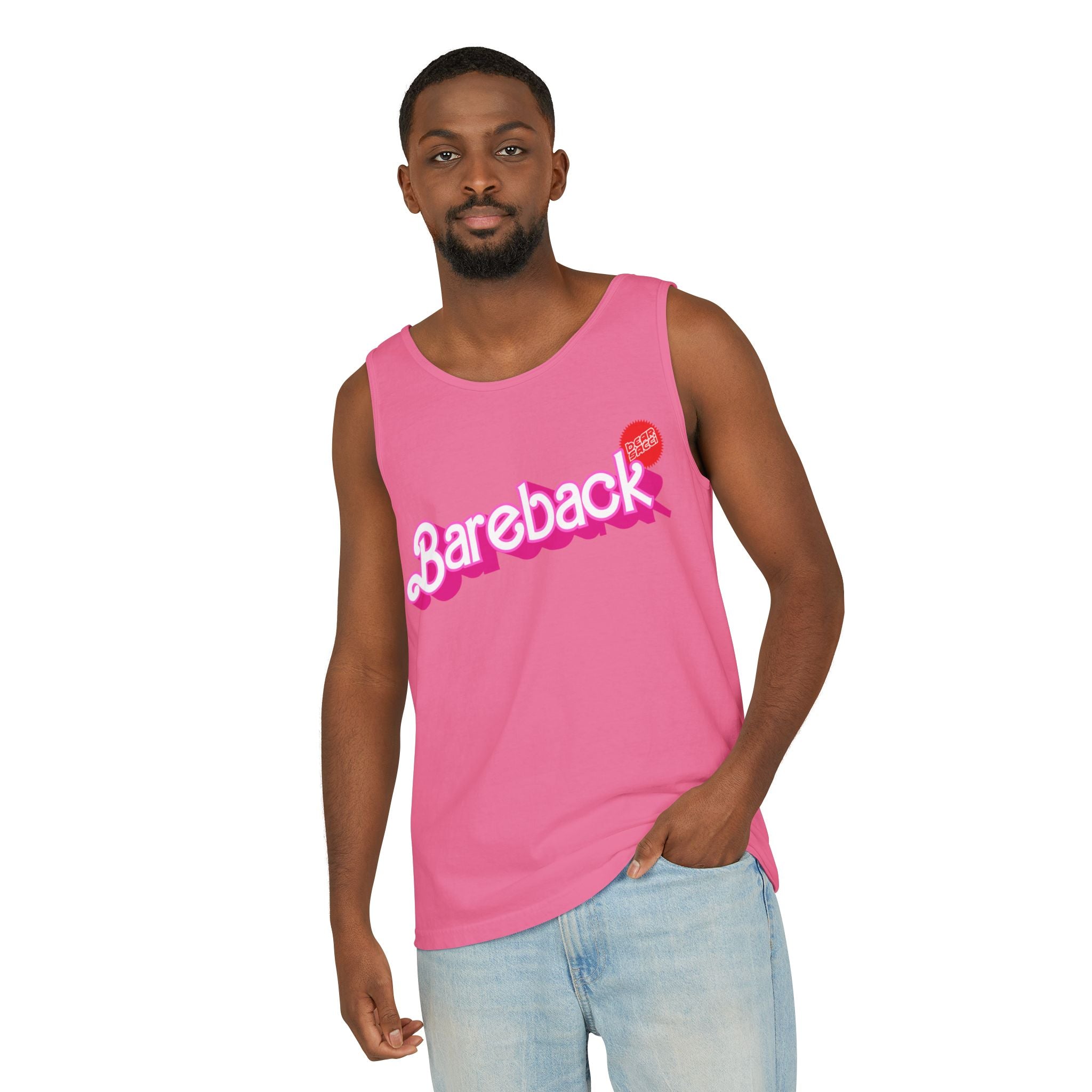 Bearbie® X Slutpride®: Bareback Logo │Garment-Dyed Tank Top