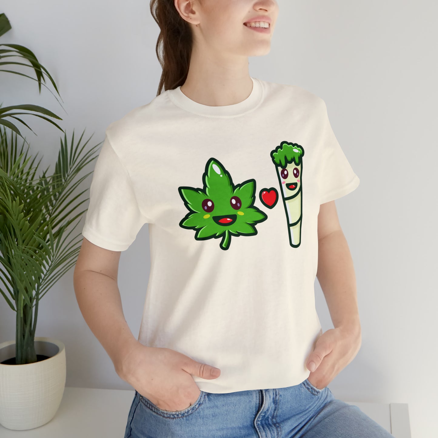 Stoney: Leafy Loves Blunty  │Premium Jersey T-shirt