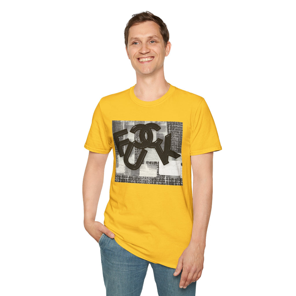 Fake Designer™: Tweed Patchwork Fuck│ Softsyle T-shirt