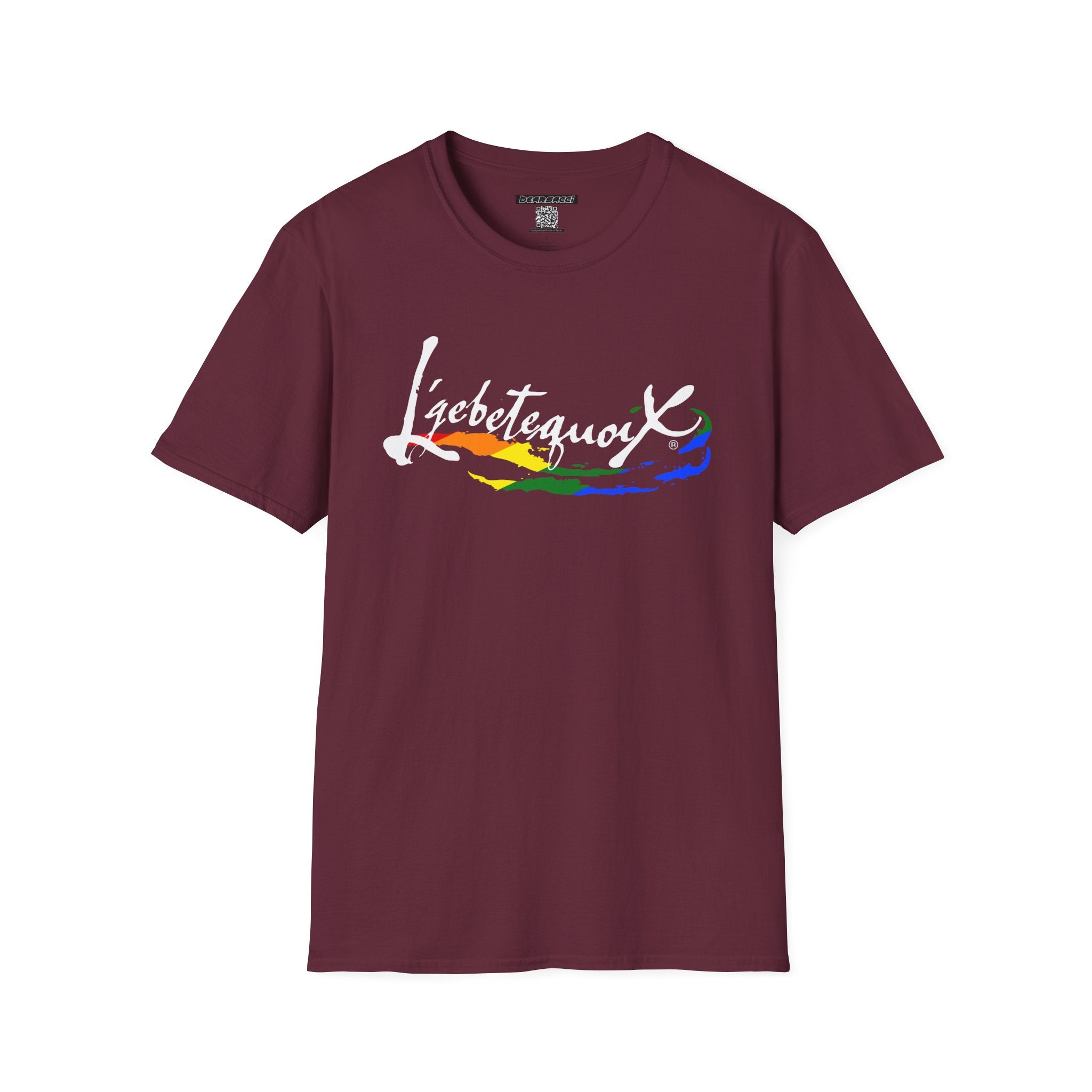 HyperPop® X FakeDesigner®: L’gbetegquoix (LGBT) Rainbow Version │ Softsyle T-shirt