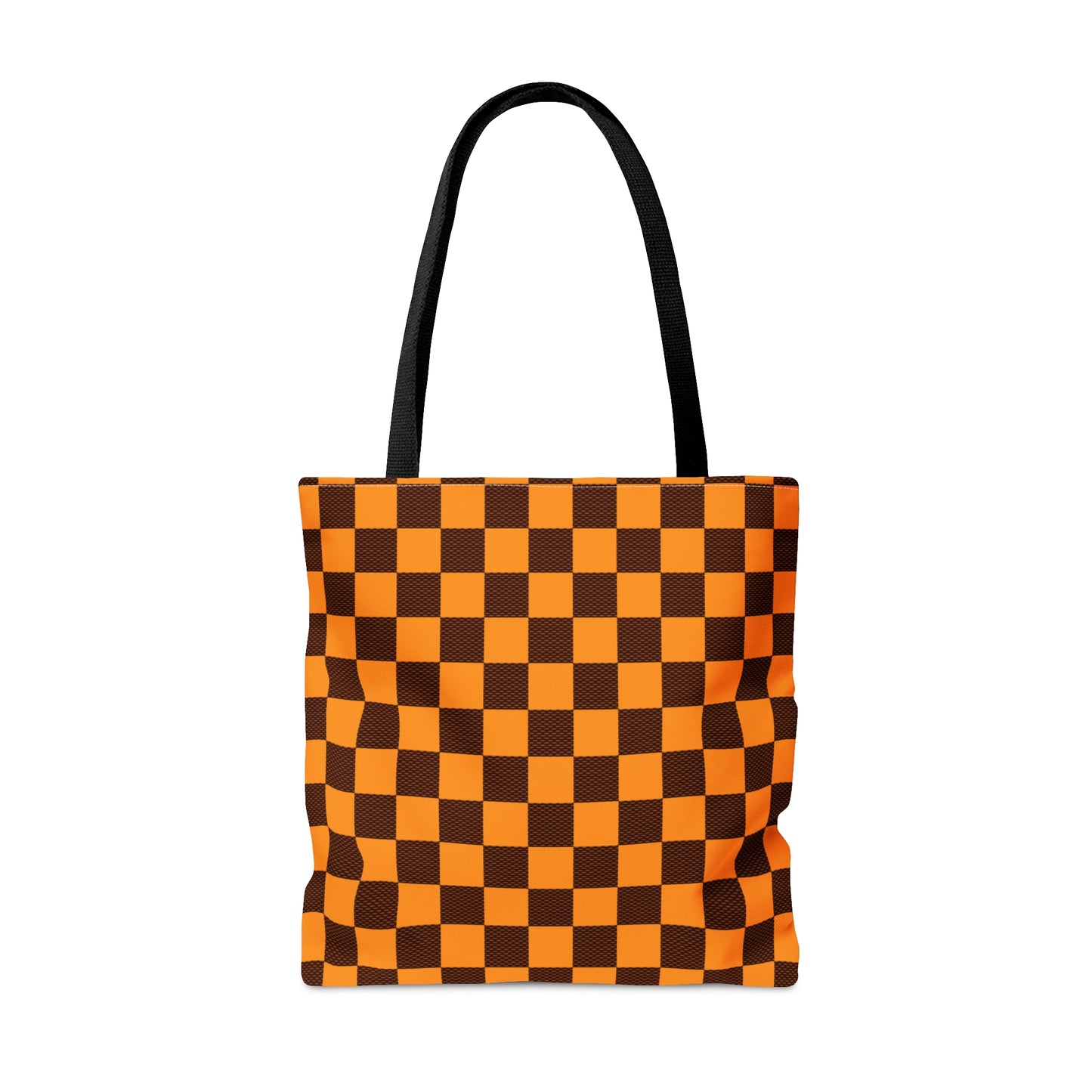 Orange "Taxicab" Checkerboard │ Everyday Tote Bag