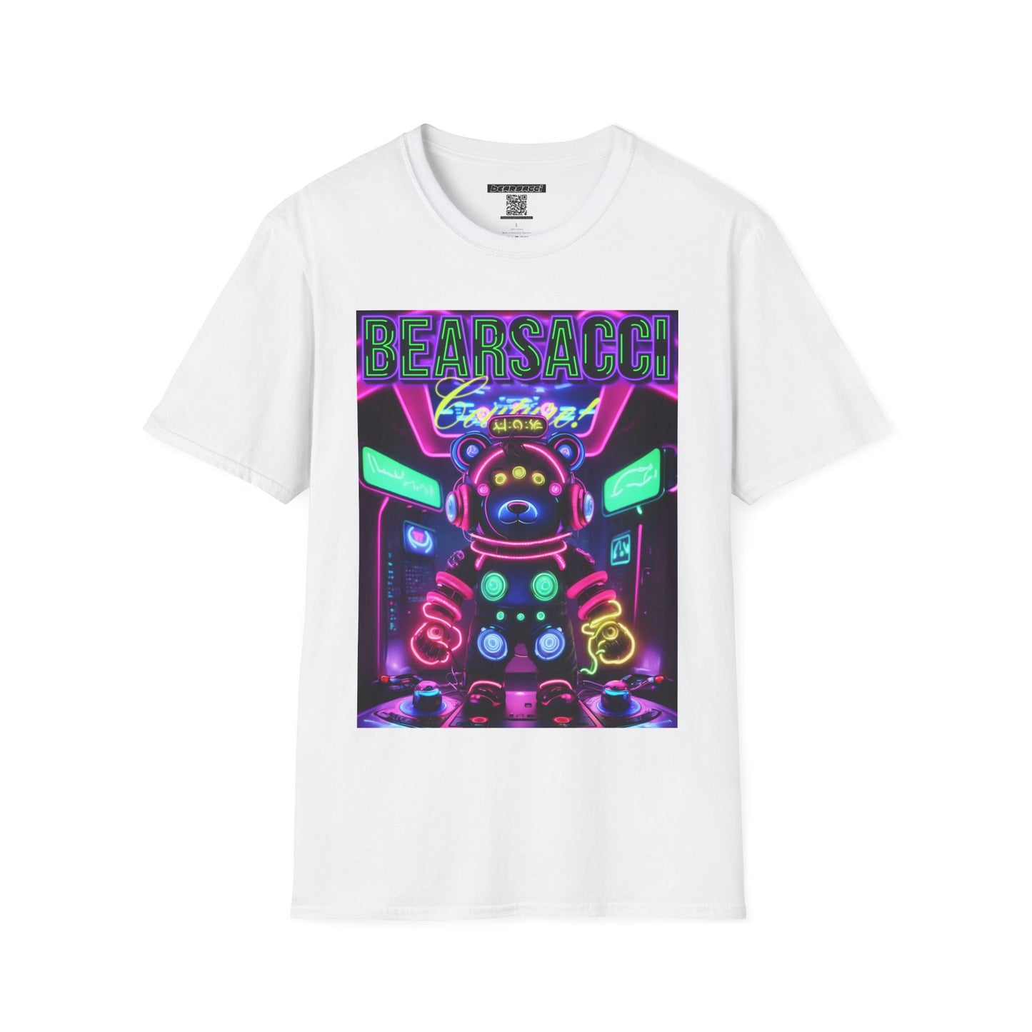 Fake Designer™: Neon Teddy Bear│ Softsyle T-shirt