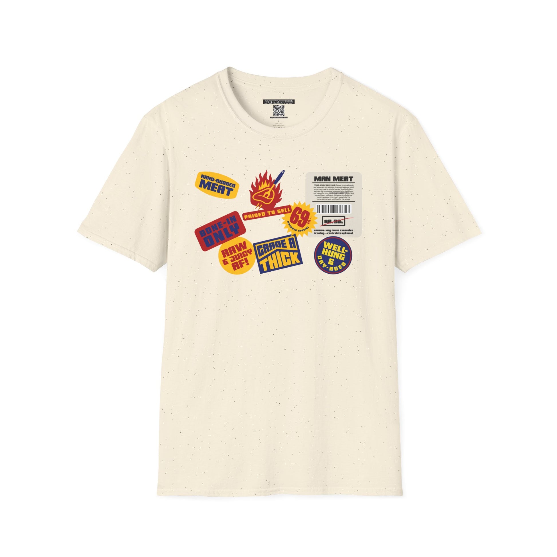Bearmart®: Butcher Isle Meat Stickers (1950s Colorway) │Softsyle T-shirt