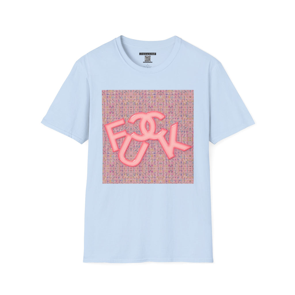 Fake Designer™: Pink Tweed Fuck│ Softsyle T-shirt