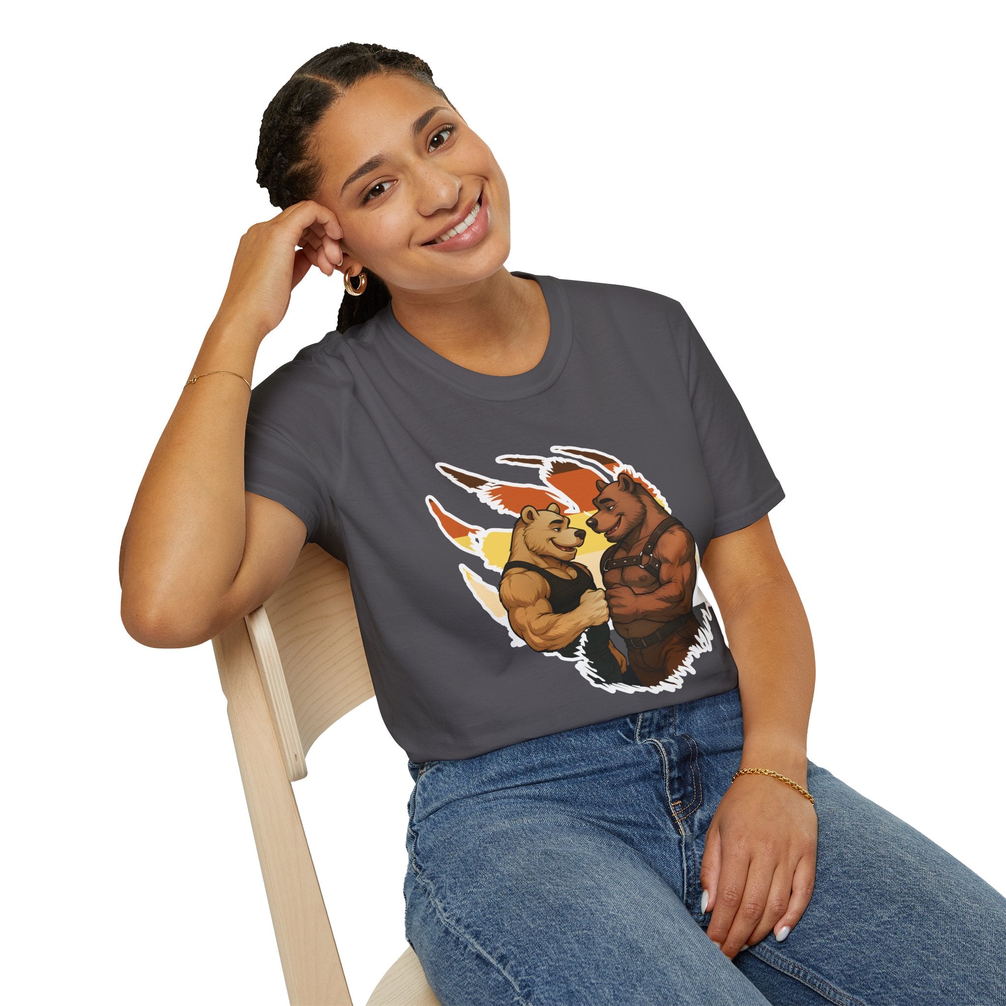 Bearsacci™: Fist Bumping Bears │ Softsyle T-shirt