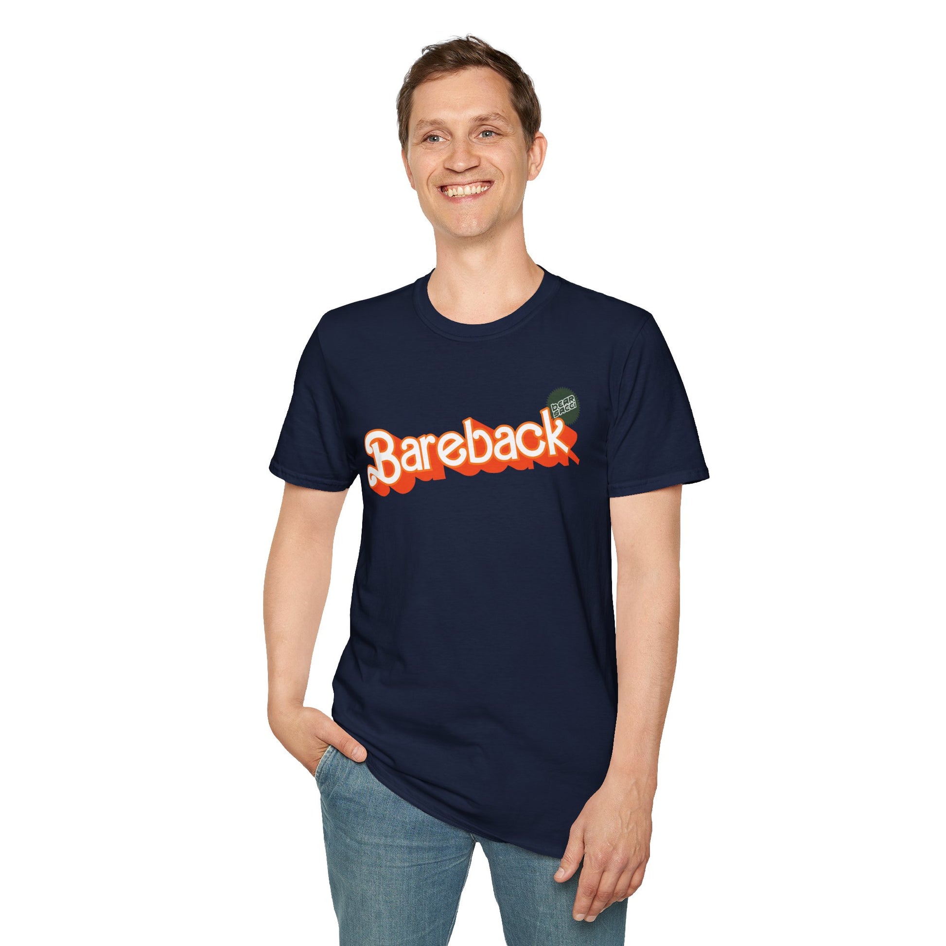 Bearbie® X Slutpride®: Bareback Logo (Hunter) │Softsyle T-shirt