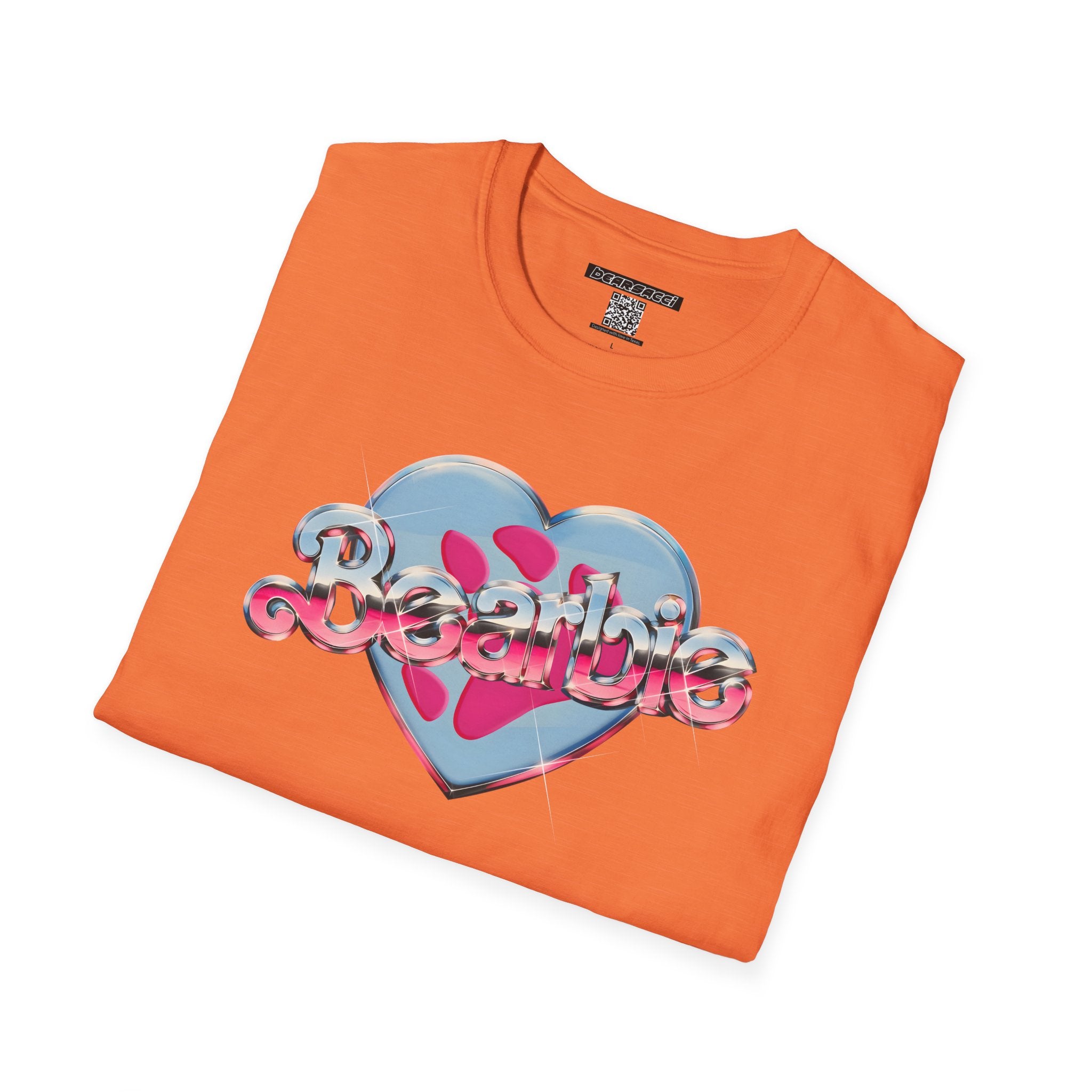 Bearbie®: Heart Bear Claw Logo │Softsyle T-shirt