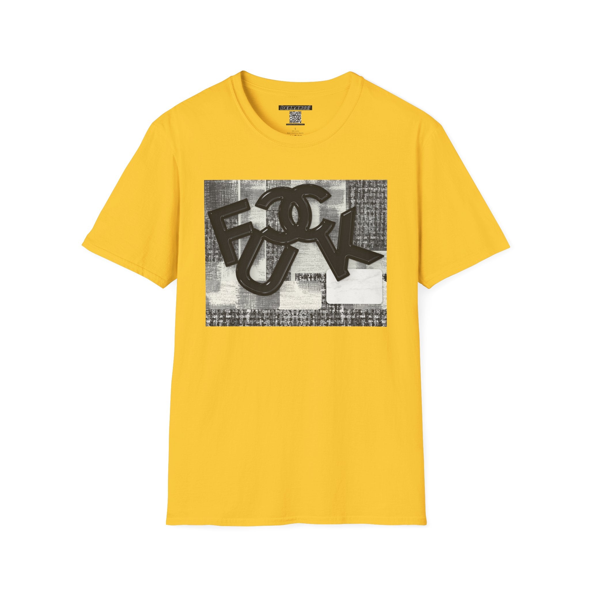 Fake Designer™: Tweed Patchwork Fuck│ Softsyle T-shirt
