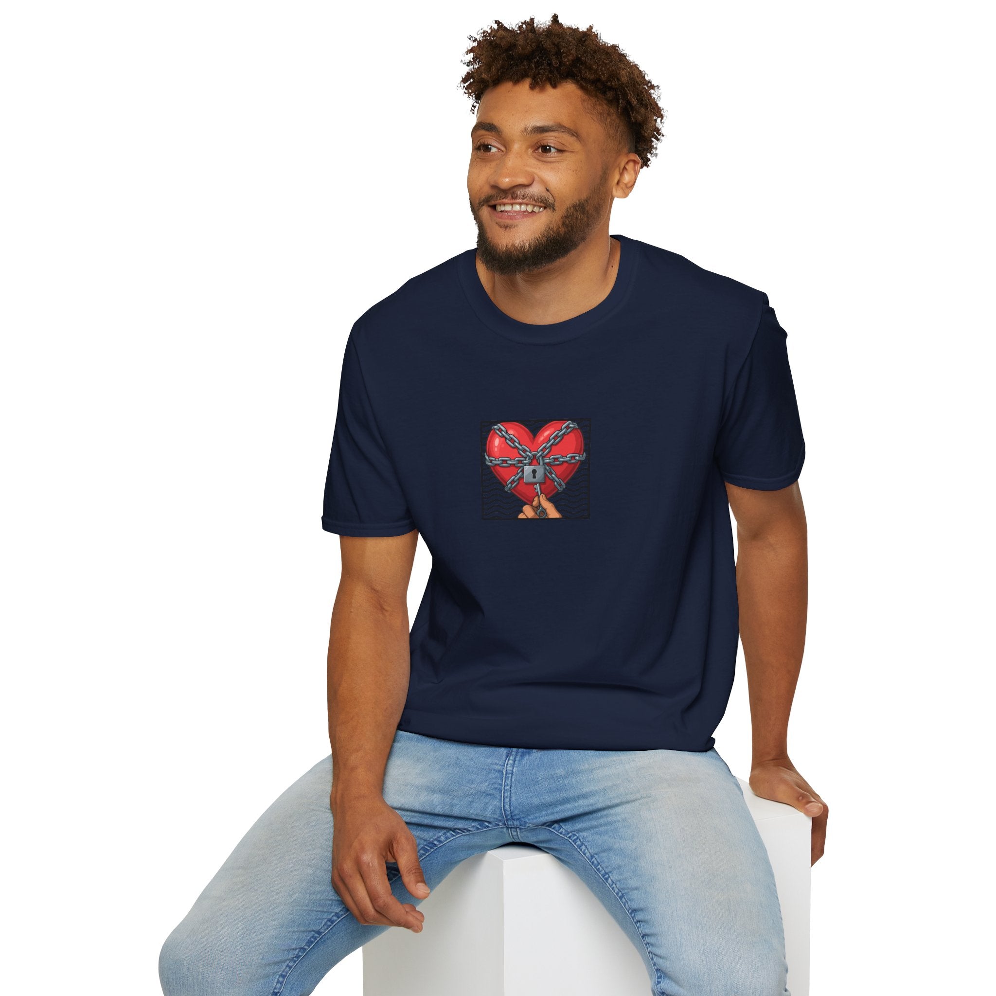 SlutPride® X Dominion®: Locked Heart │ Softsyle T-shirt
