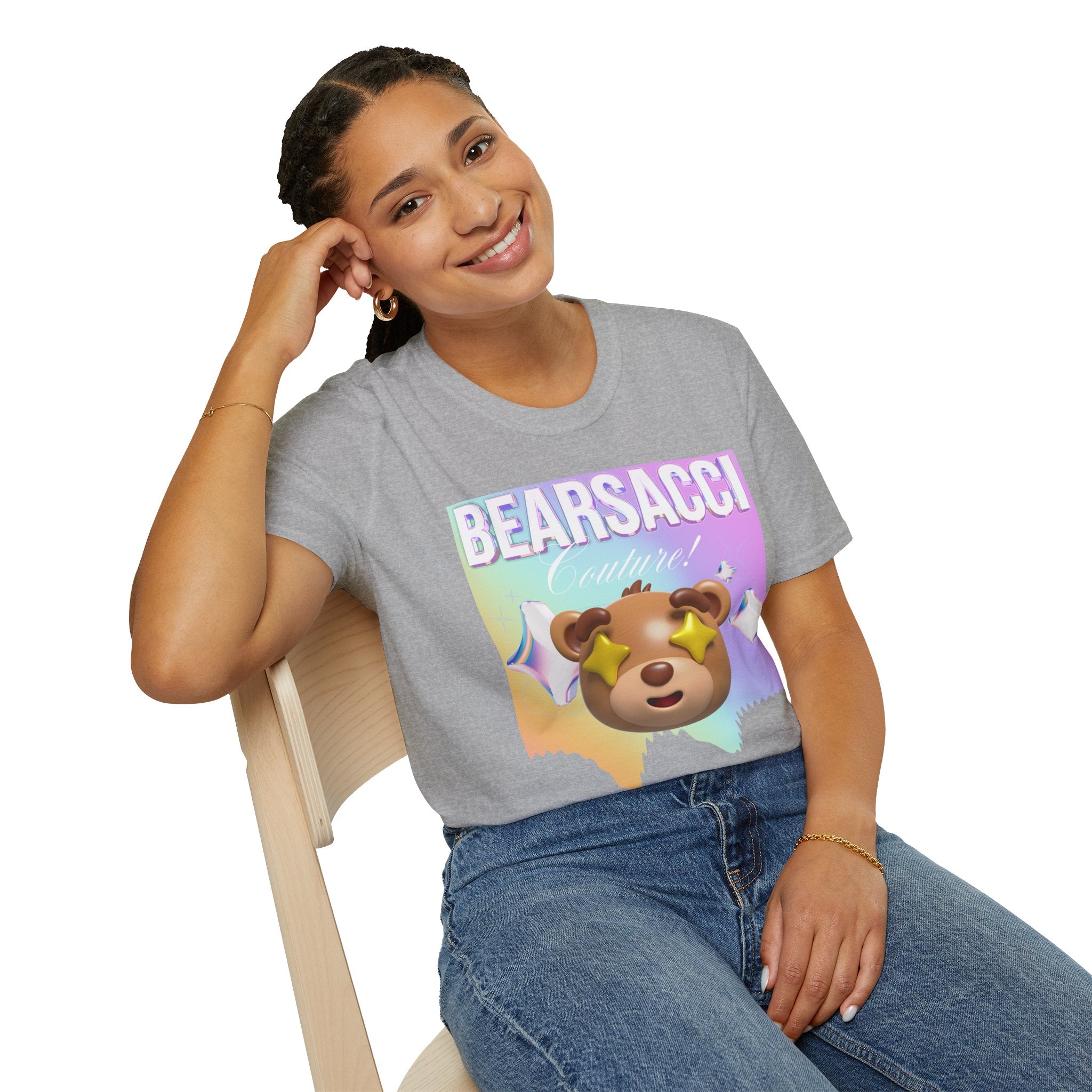 Fake Designer™: Holo Teddy Bear│ Softsyle T-shirt