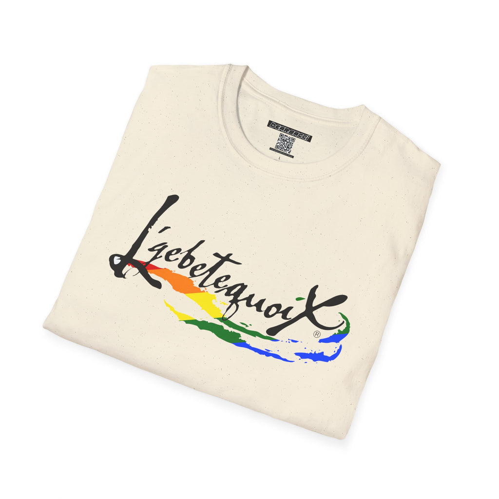 HyperPop® X FakeDesigner®: L’gbetegquoix (LGBT) Rainbow Version │ Softsyle T-shirt