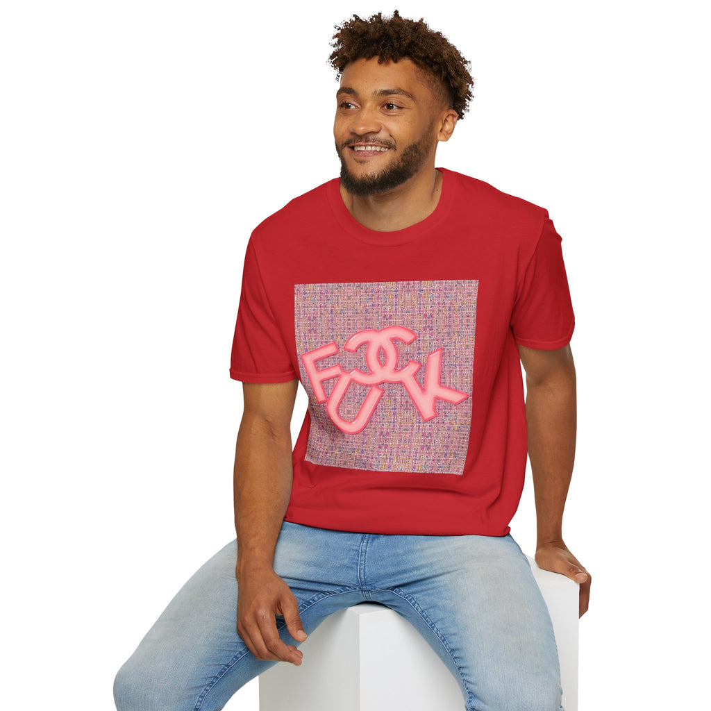 Fake Designer™: Pink Tweed Fuck│ Softsyle T-shirt