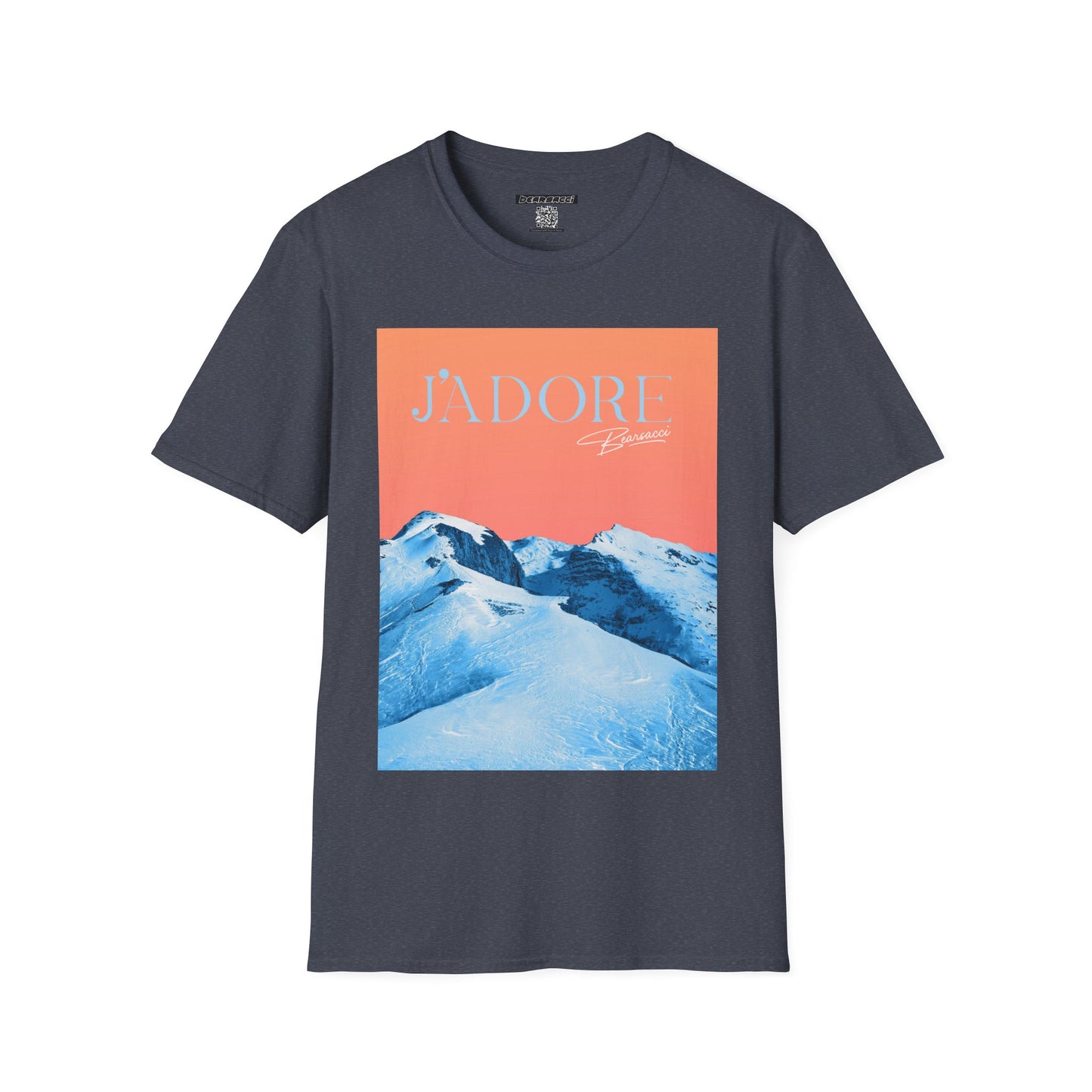 Fake Designer™: J'adore Bearsacci Solitude Is Dangerously Addictive (Vibrant Snowy Mountains At Sunset)│ Softsyle T-shirt