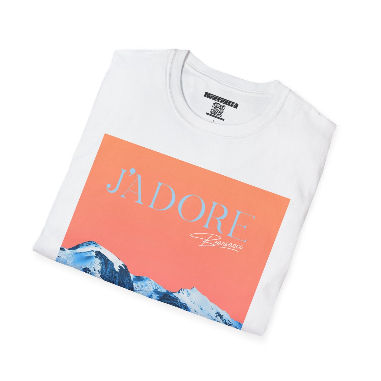 Fake Designer™: J'adore Bearsacci Solitude Is Dangerously Addictive (Vibrant Snowy Mountains At Sunset)│ Softsyle T-shirt