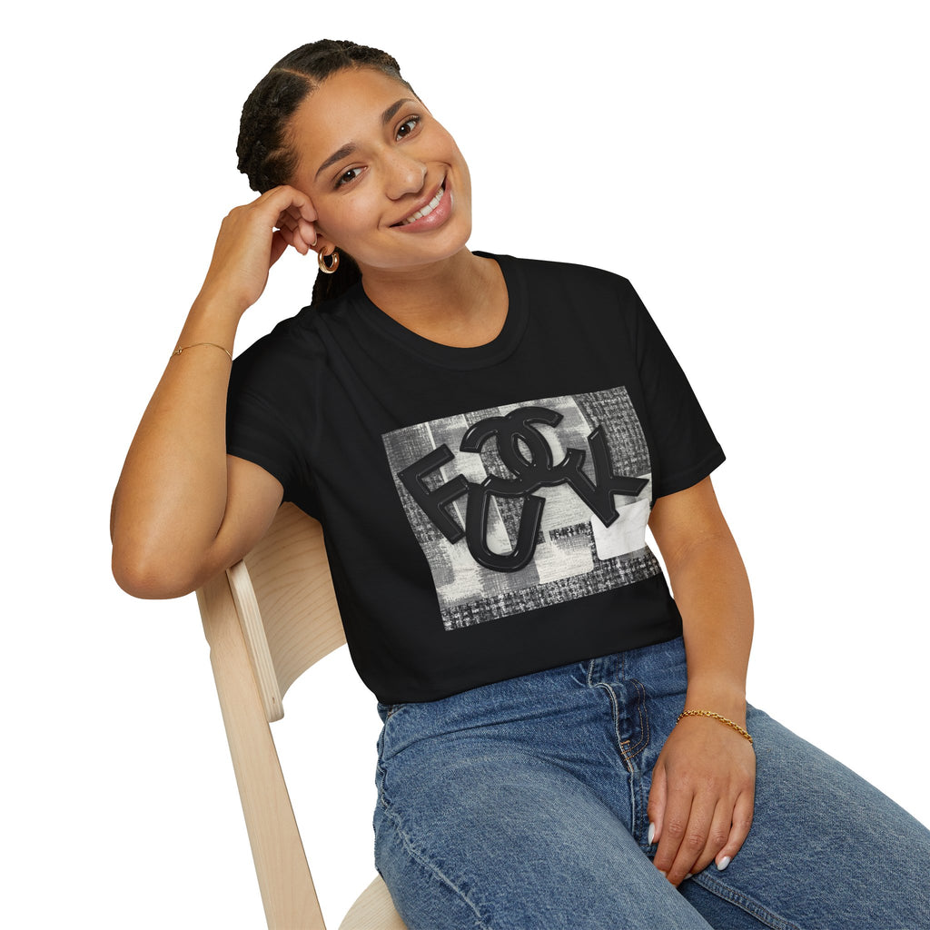 Fake Designer™: Tweed Patchwork Fuck│ Softsyle T-shirt