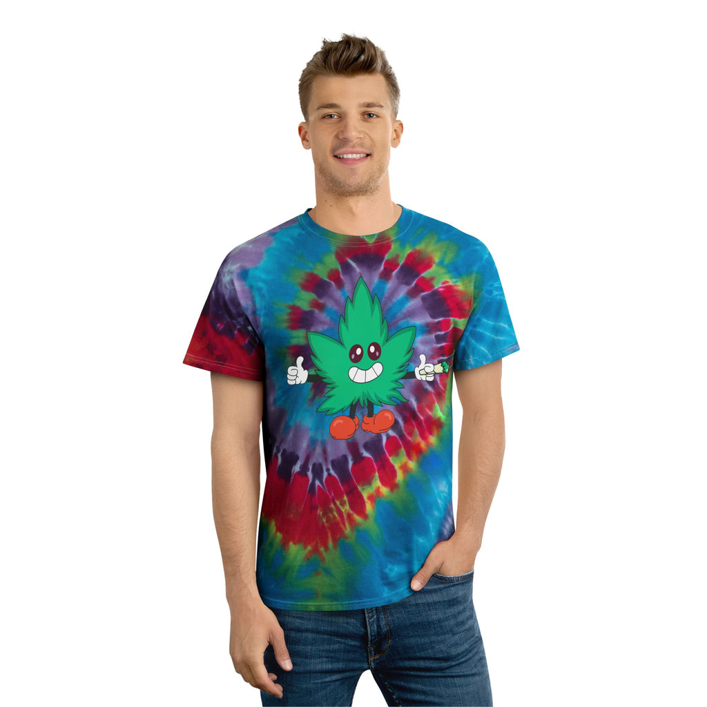 Stoney420®: Leaf Me Alone, I’m Vibing │ Tie-Dye Tee, Spiral